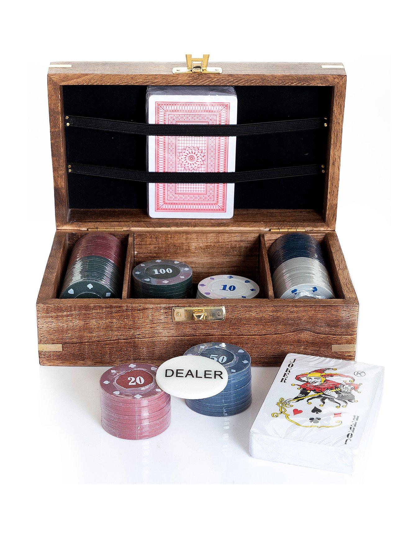 Harvey Makin Wooden Poker Set