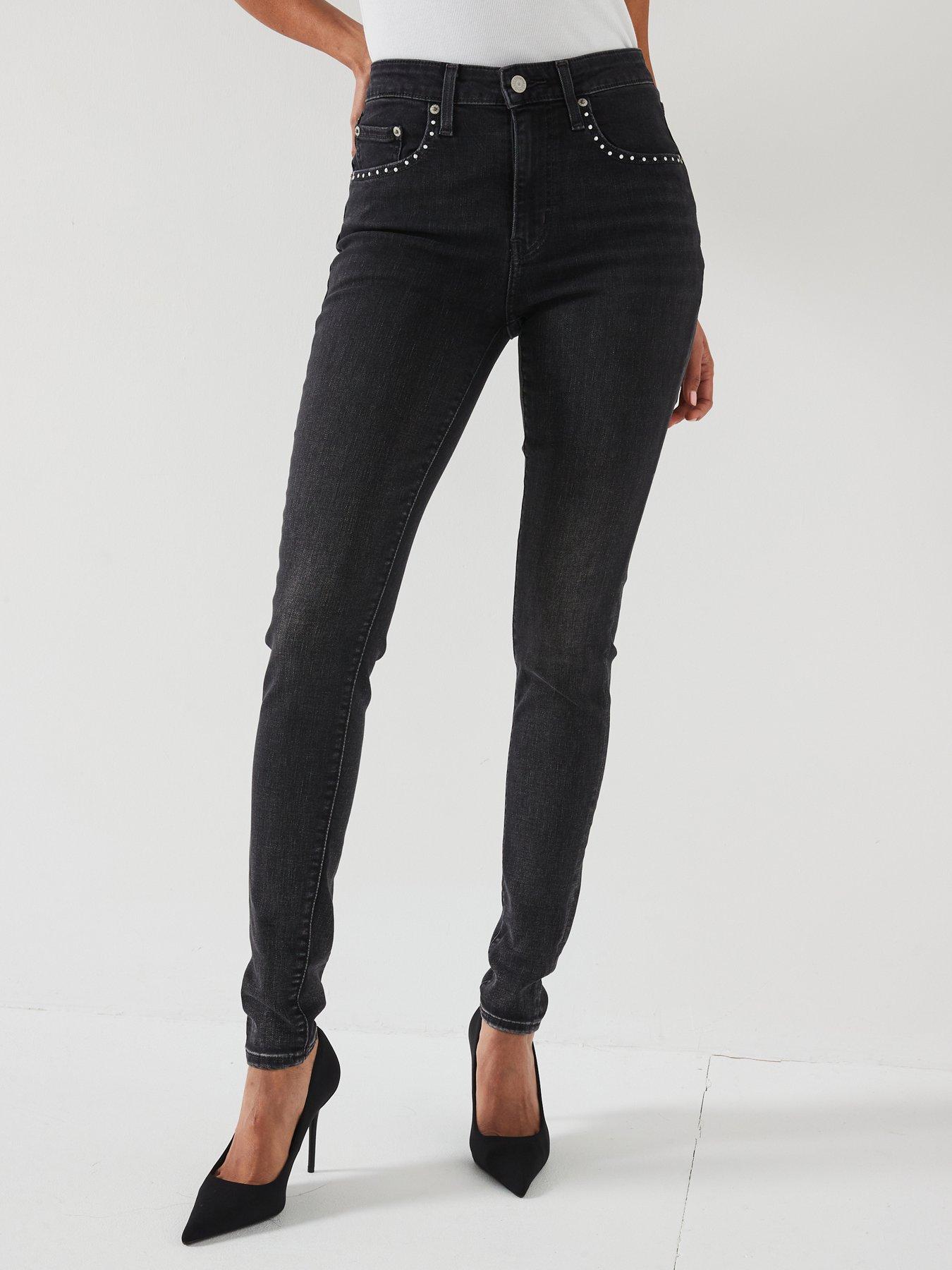undefined 721 High Rise Skinny Jean - Shining Brighter - Black