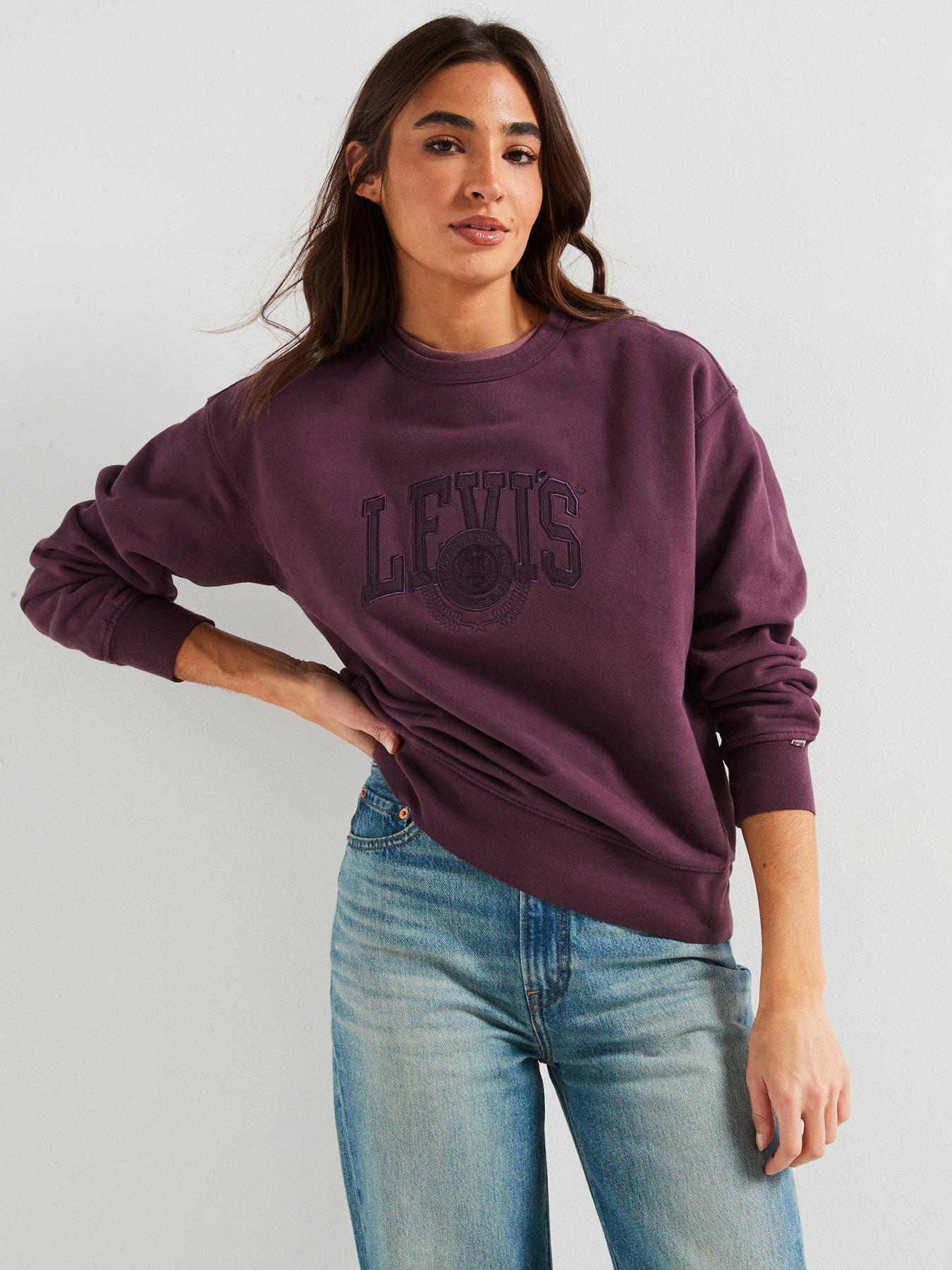Levi's purple sweatshirt hotsell