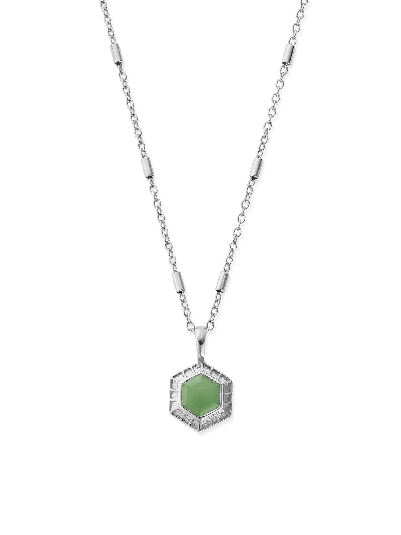 Product photograph of Chlobo Happiness Aventurine Necklace from very.co.uk