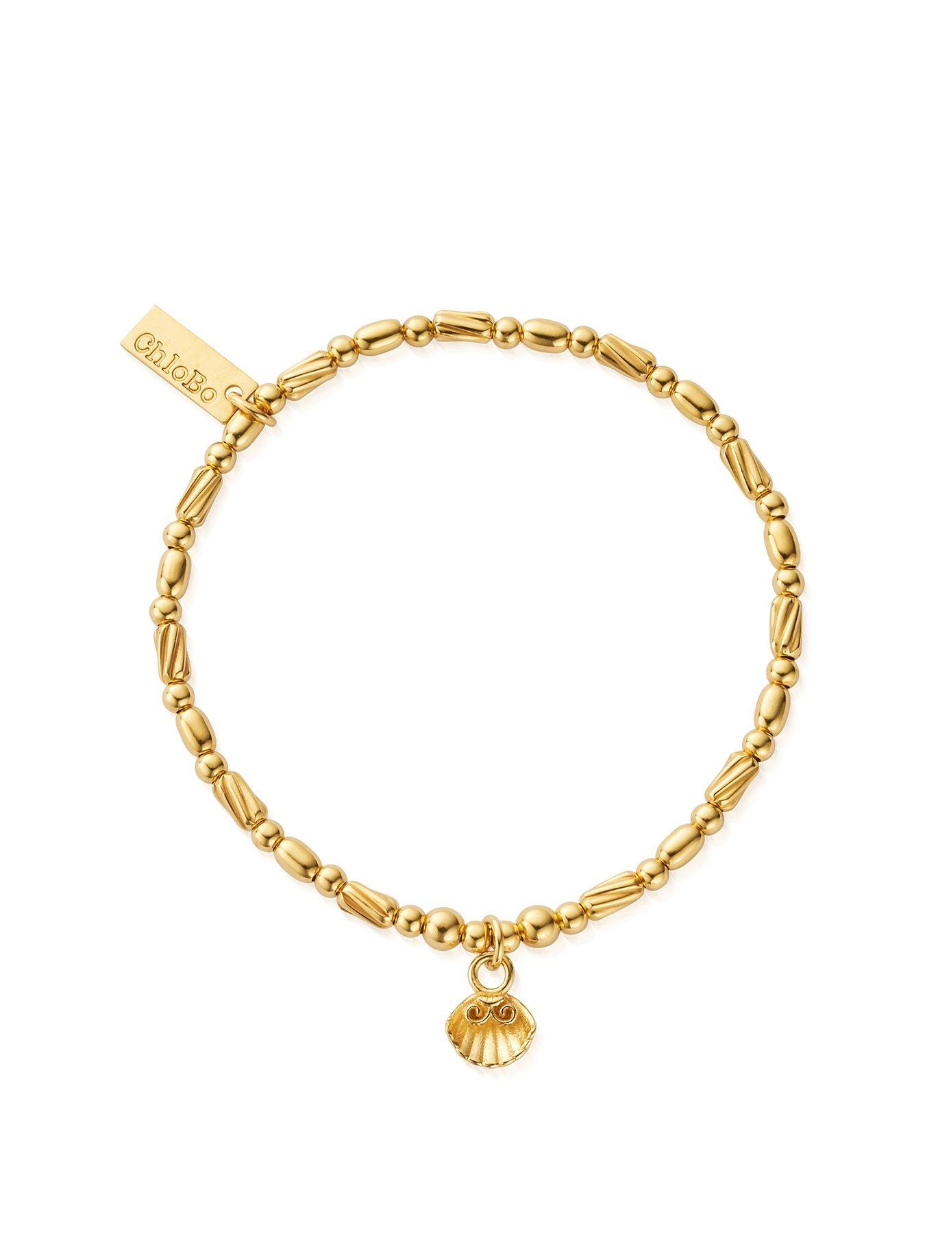 Product photograph of Chlobo Gold Travel Seeker Bracelet from very.co.uk