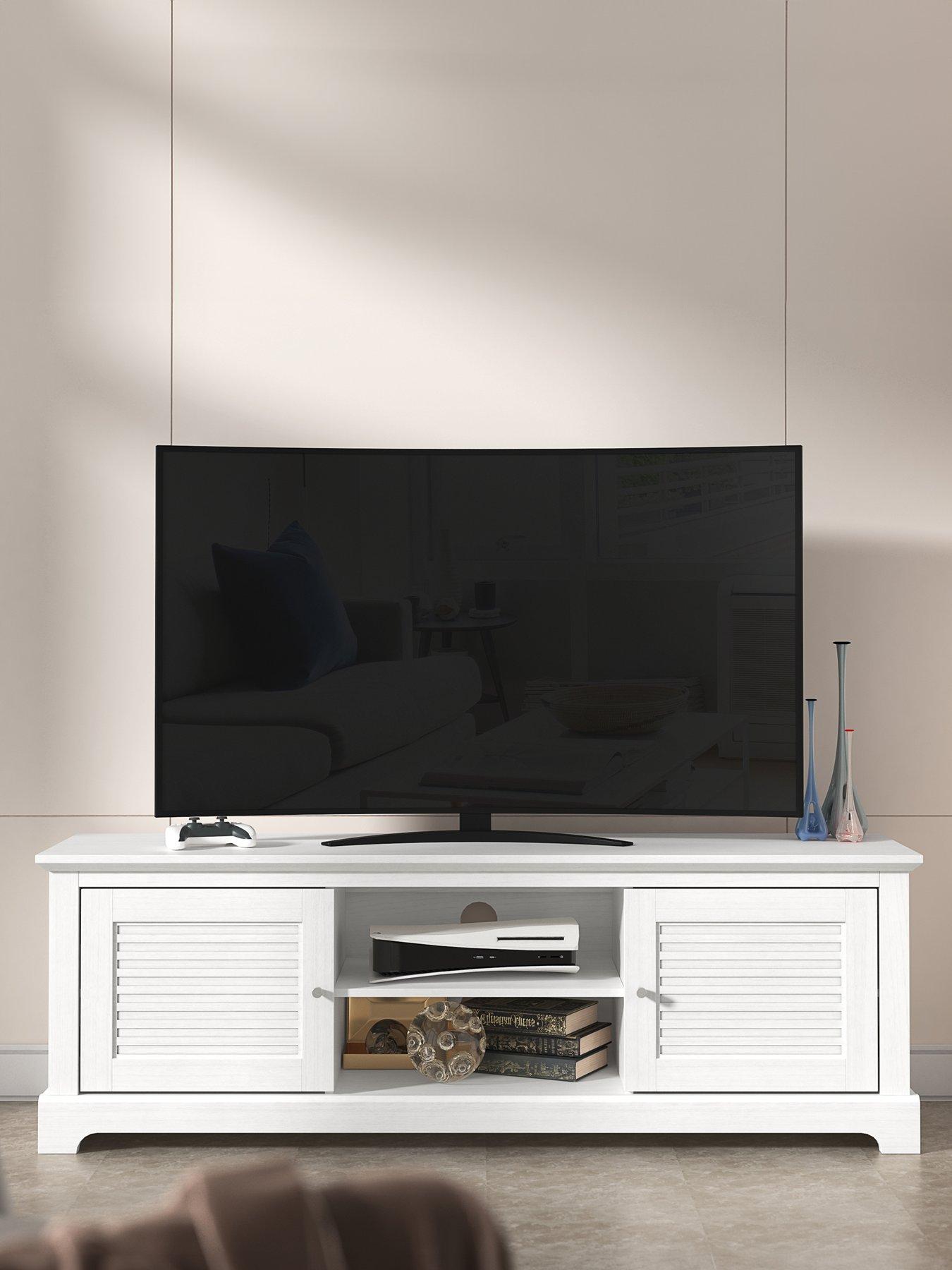 undefined Salcombe 2 Door TV Unit - fits up to 43 inch TV - White