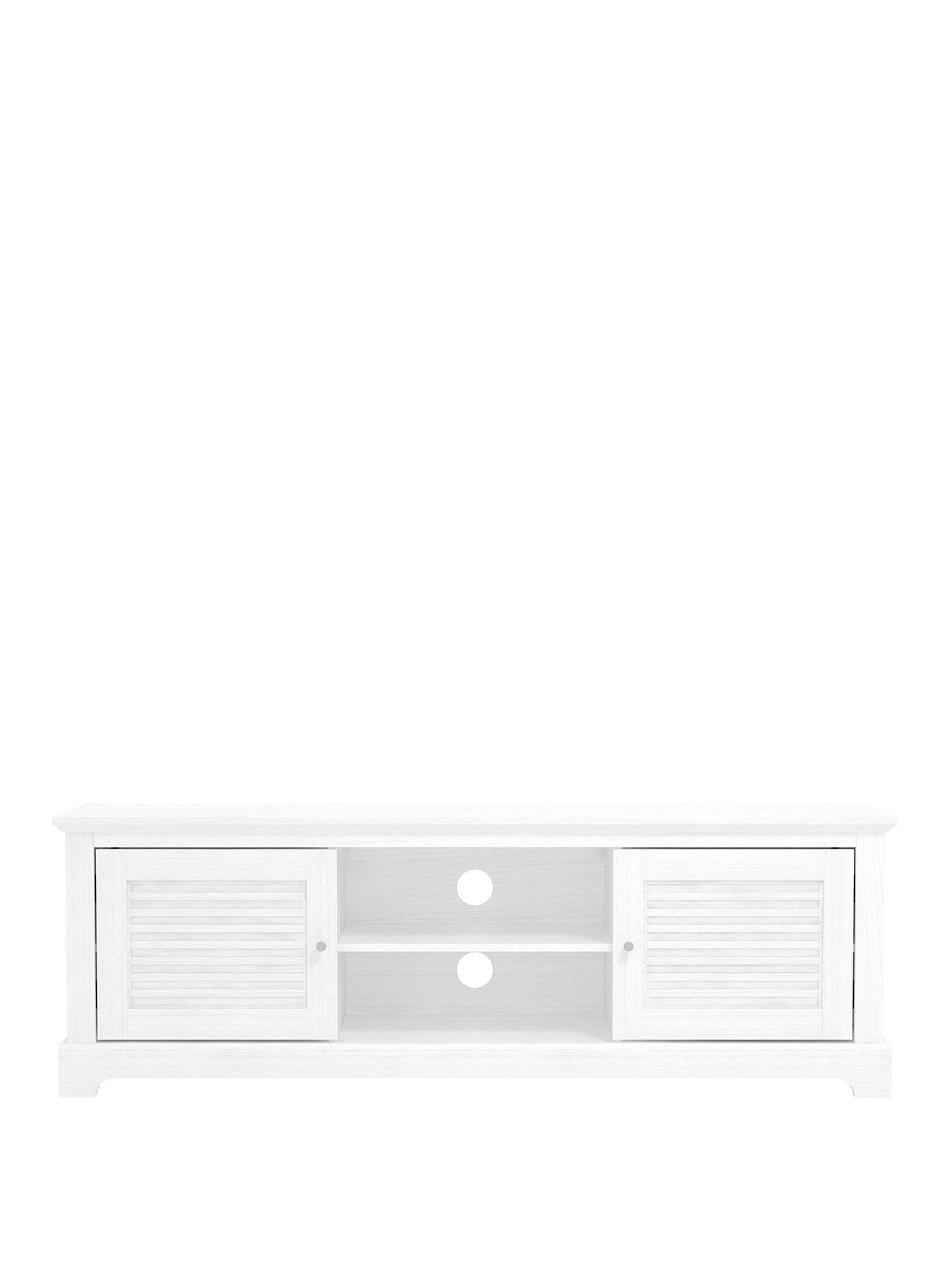 GFW Salcombe 2 Door TV Unit - fits up to 43 inch TV - White | Very