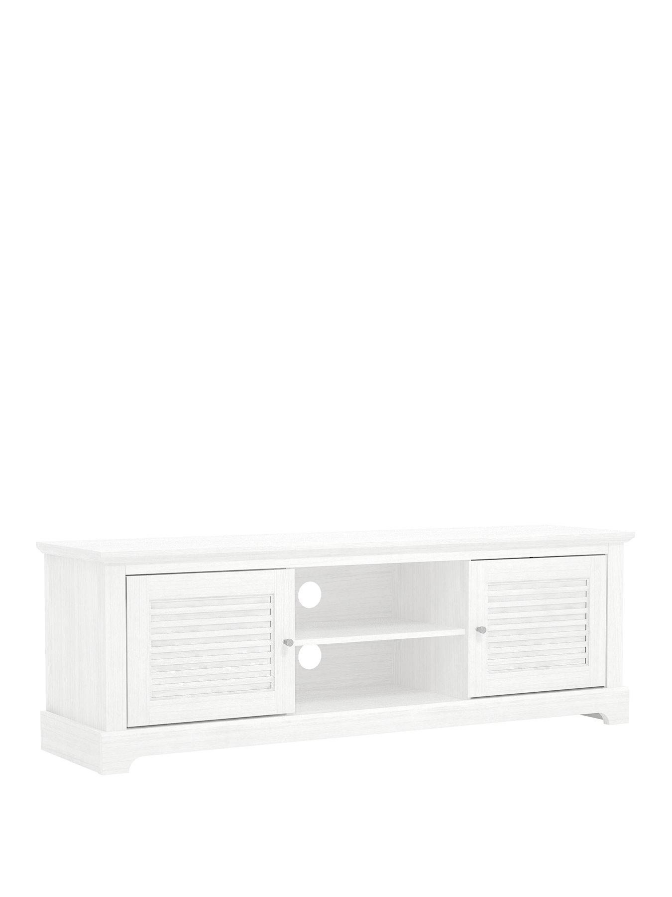 GFW Salcombe 2 Door TV Unit - fits up to 43 inch TV - White | Very