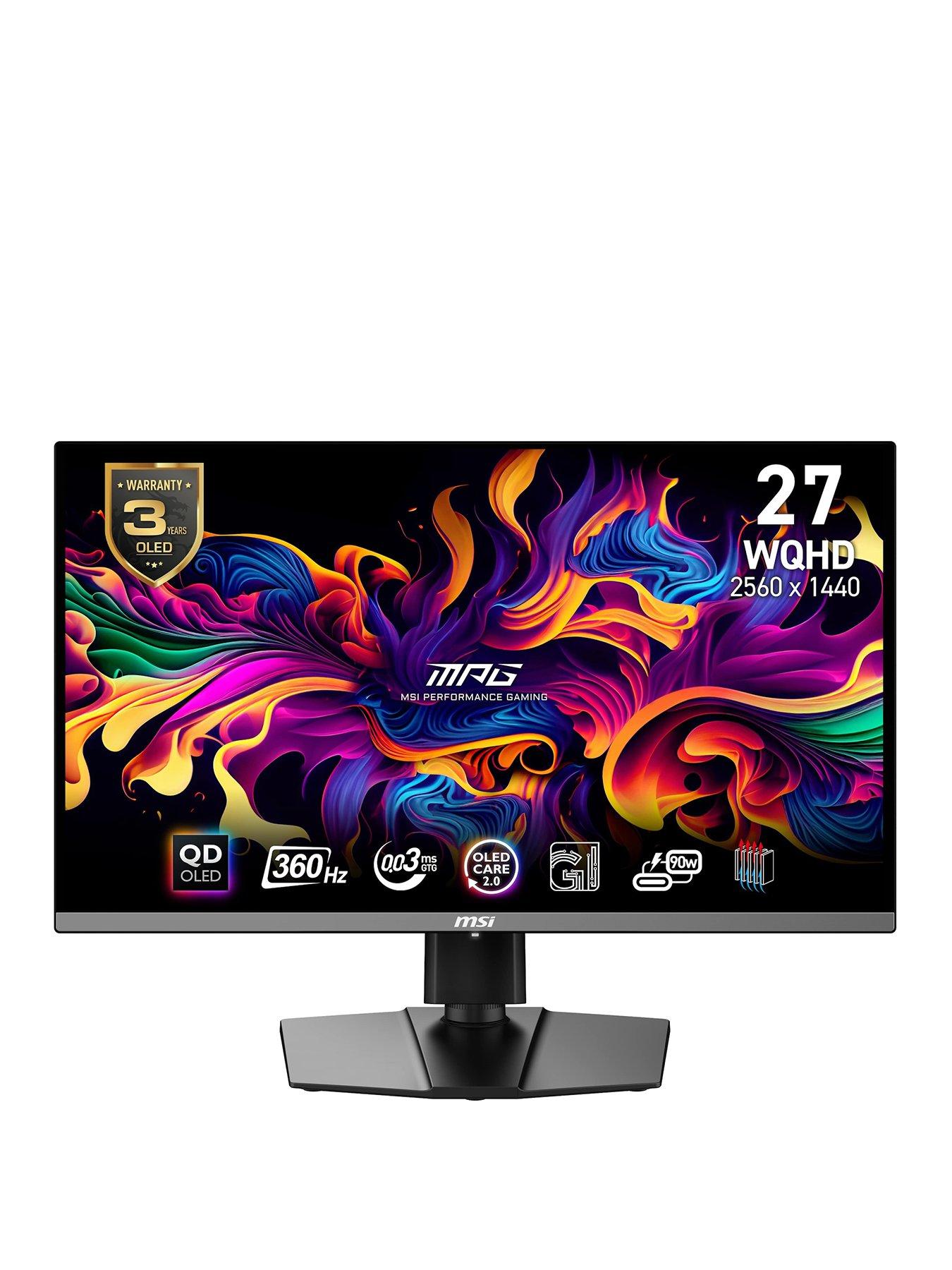 Image 1 of 7 of MSI MPG 271QRX QD-OLED 26.5 inch, QD-OLED, WQHD, 360Hz, 0.03ms, Adaptive-Sync Flat Gaming Monitor