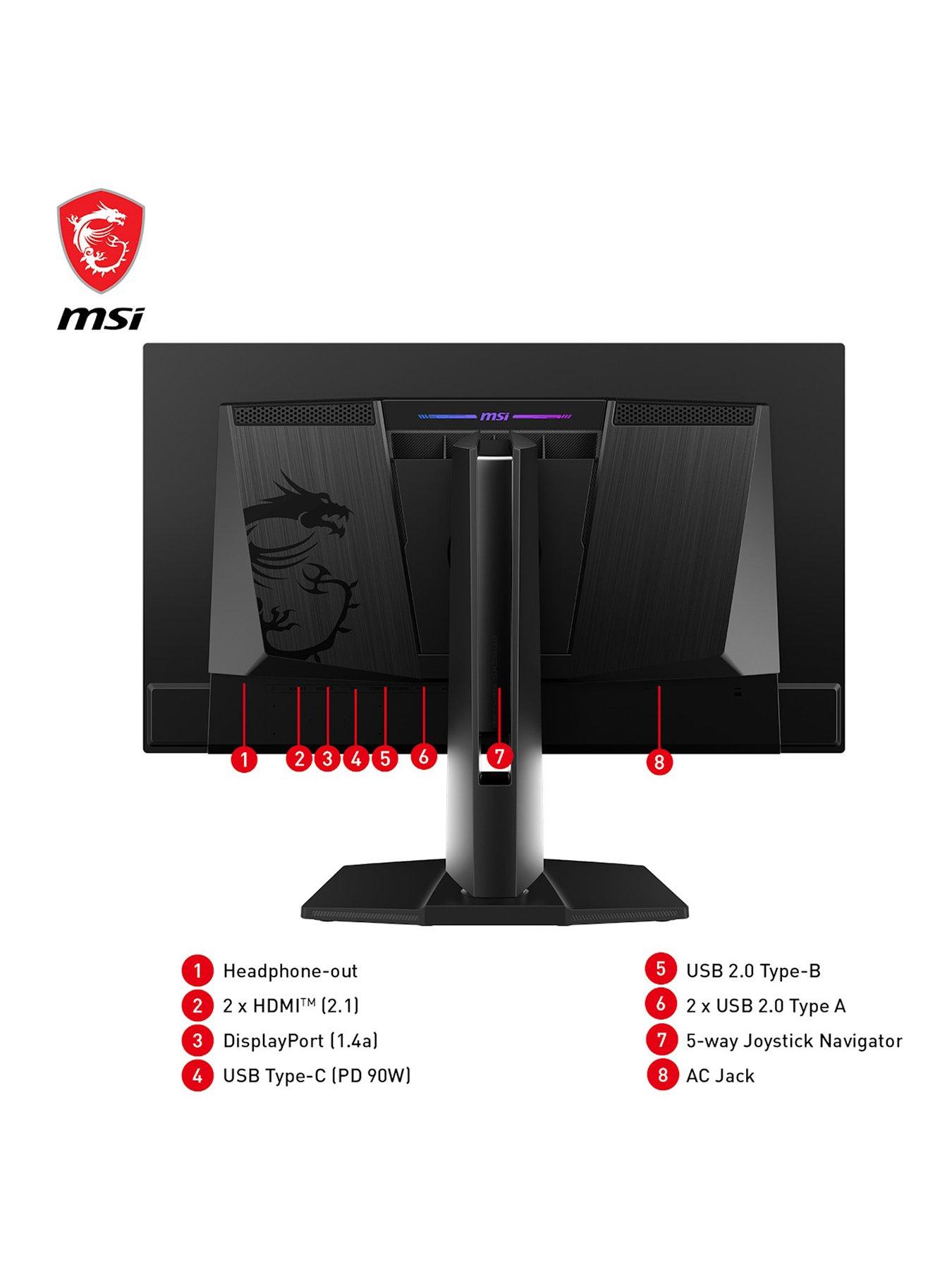 Image 2 of 7 of MSI MPG 271QRX QD-OLED 26.5 inch, QD-OLED, WQHD, 360Hz, 0.03ms, Adaptive-Sync Flat Gaming Monitor