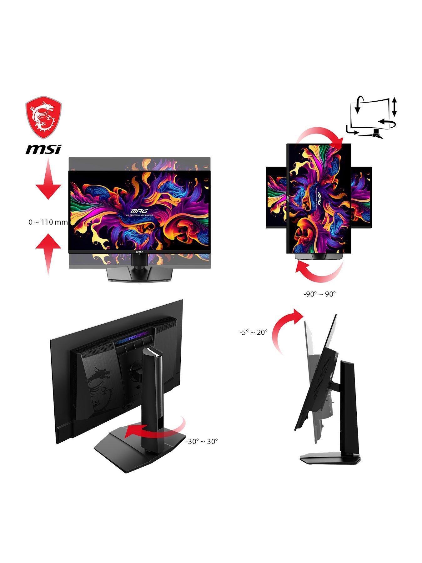 Image 4 of 7 of MSI MPG 271QRX QD-OLED 26.5 inch, QD-OLED, WQHD, 360Hz, 0.03ms, Adaptive-Sync Flat Gaming Monitor