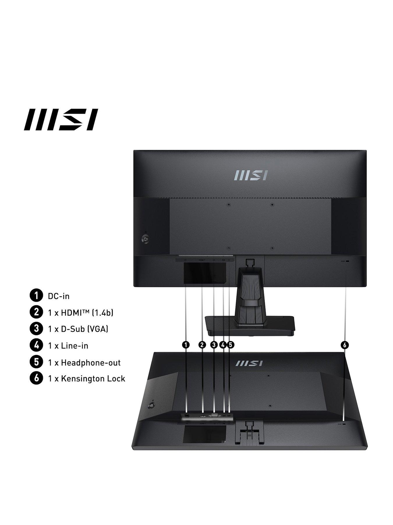 Image 2 of 6 of MSI PRO MP251 24.5in - FHD - 100Hz - Adaptive-Sync Flat Monitor with Built-In Speakers