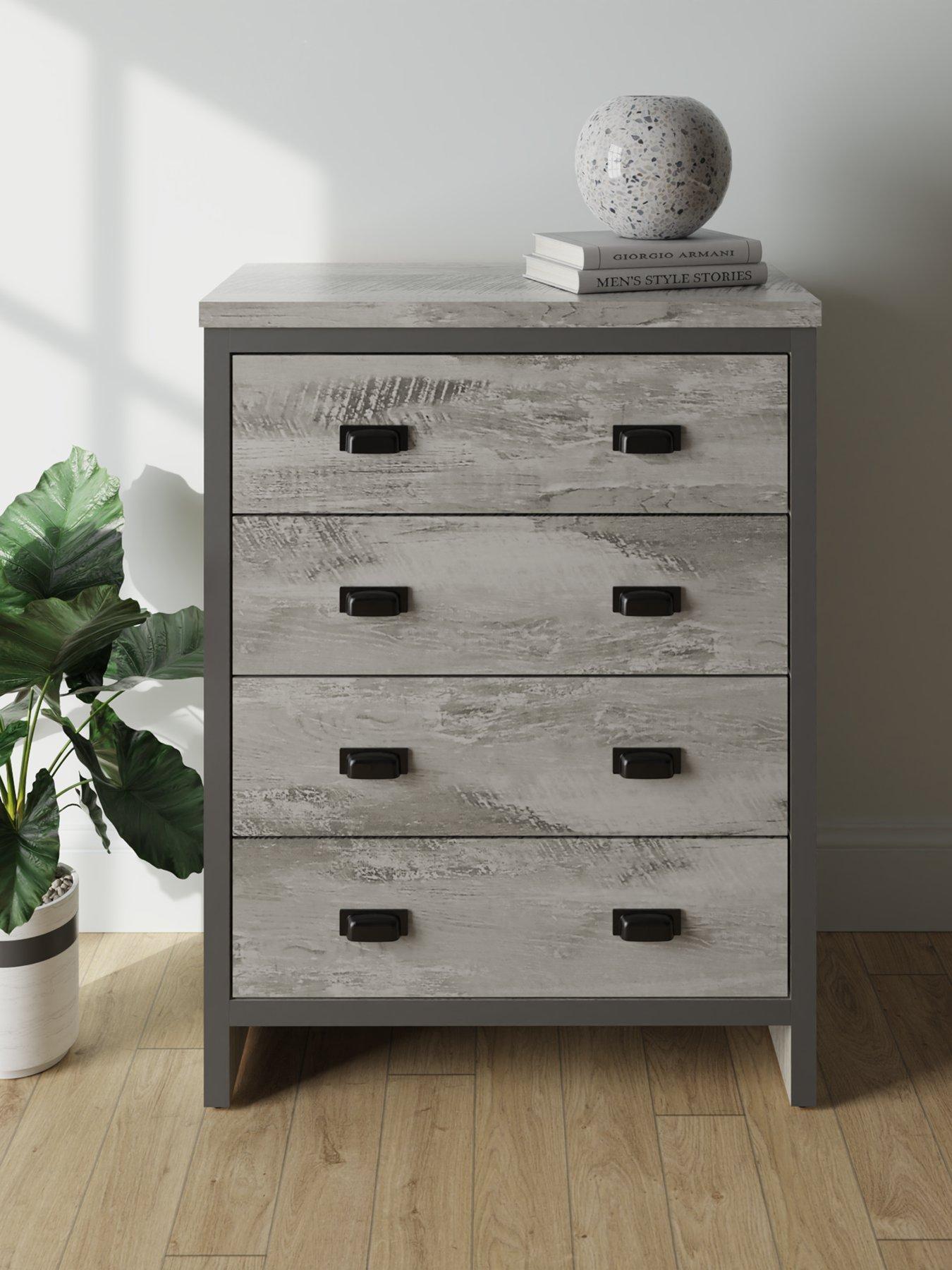 Product photograph of Gfw Boston 4 Drawer Chest from very.co.uk