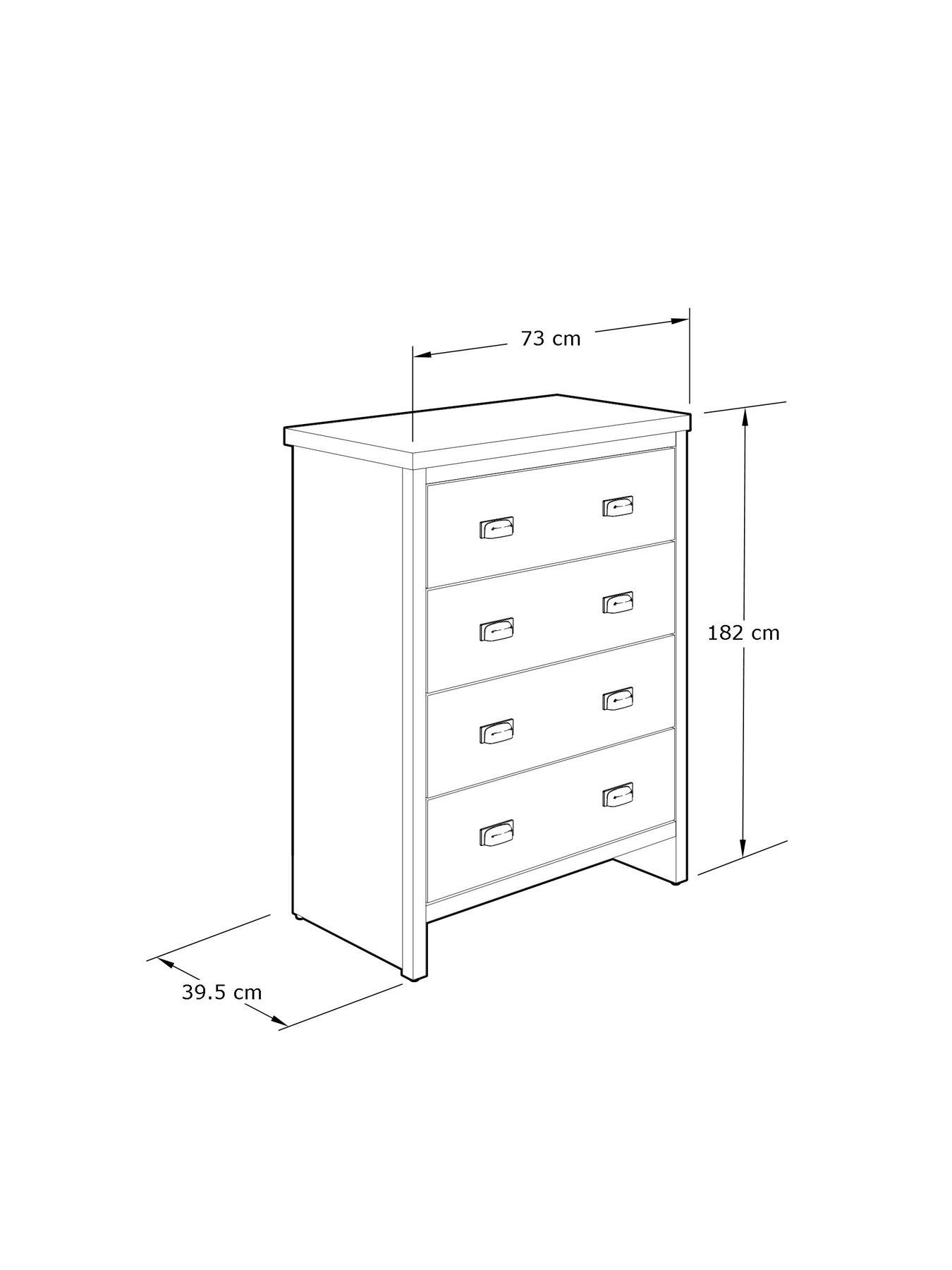 Image 4 of 4 of GFW Boston 4 Drawer Chest