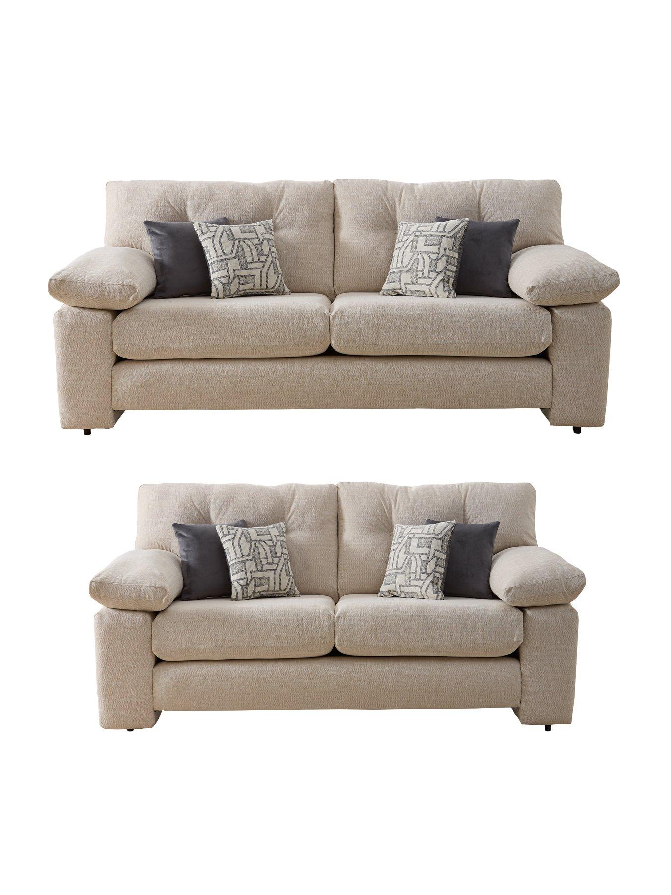 undefined Megan 3 + 2 Seater Fabric Sofa Set