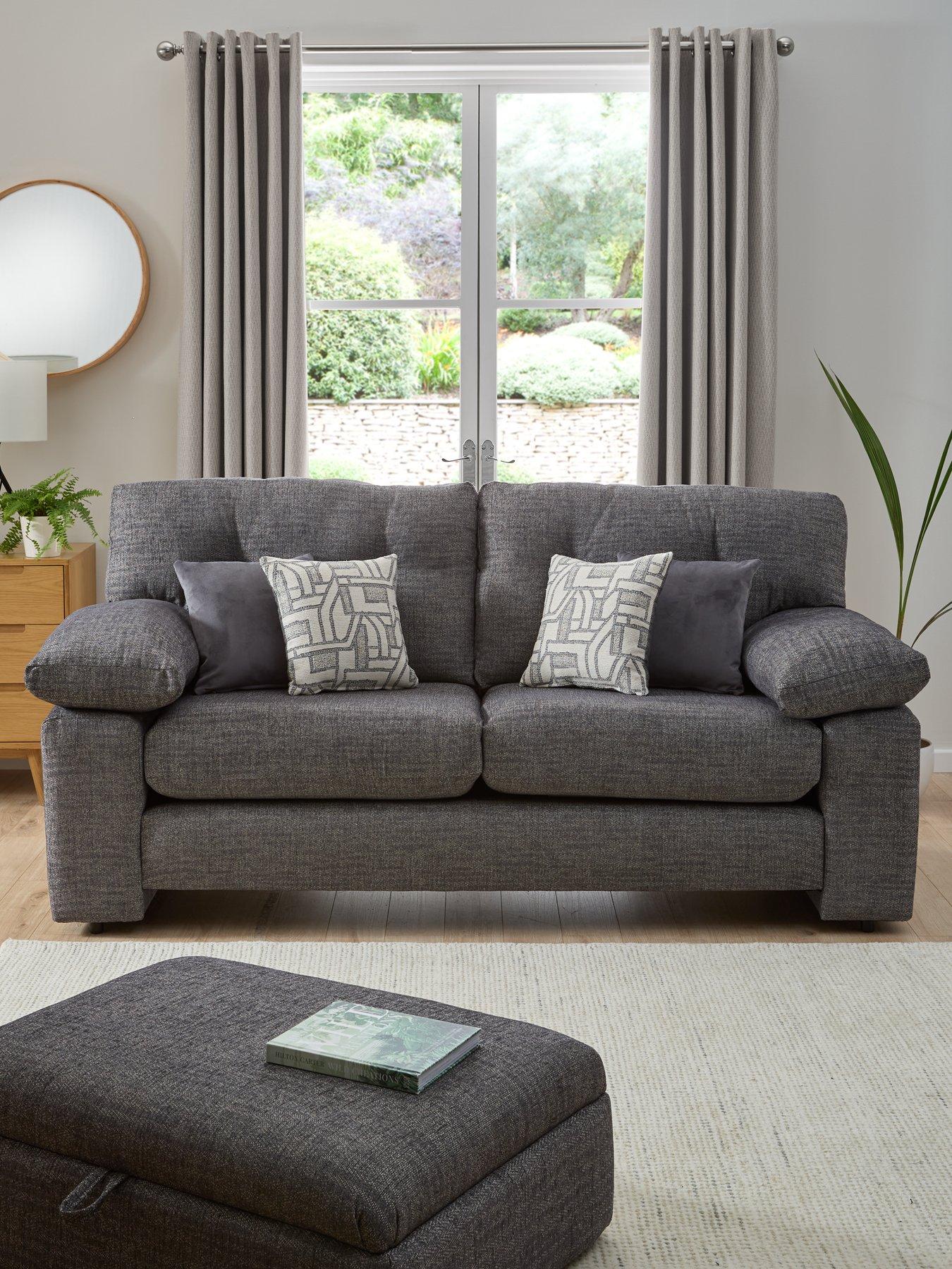 Product photograph of Very Home Megan 2 Seater Fabric Sofa from very.co.uk