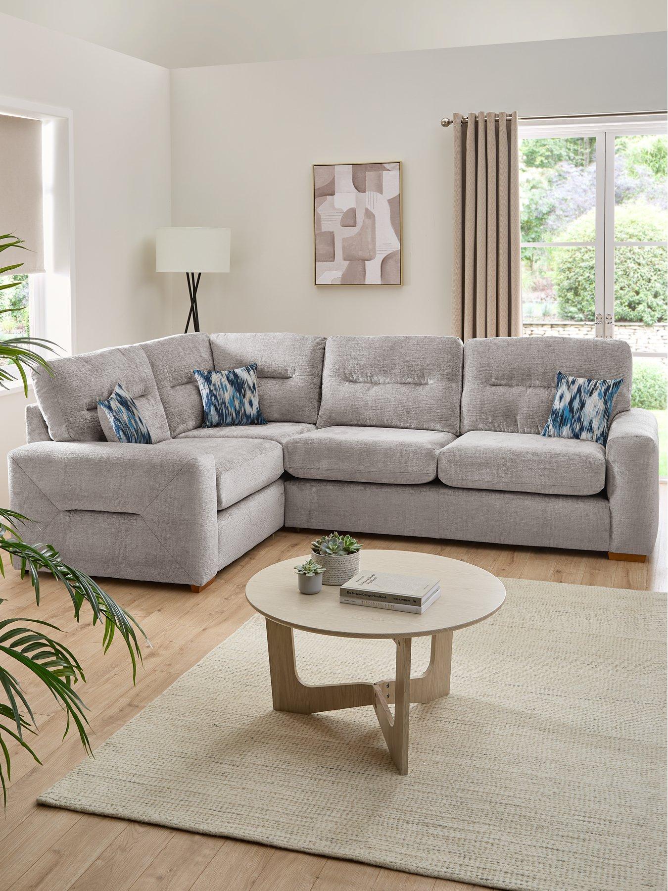 undefined Melrose Left Hand Fabric Corner Chaise Sofa