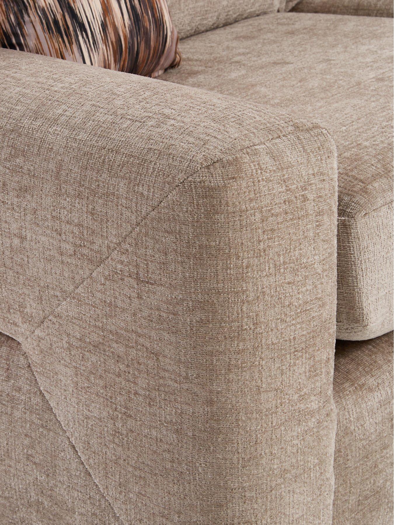 Image 5 of 7 of The Very Collection Melrose Left Hand Fabric Double Arm Corner Group Sofa - Made in the UK