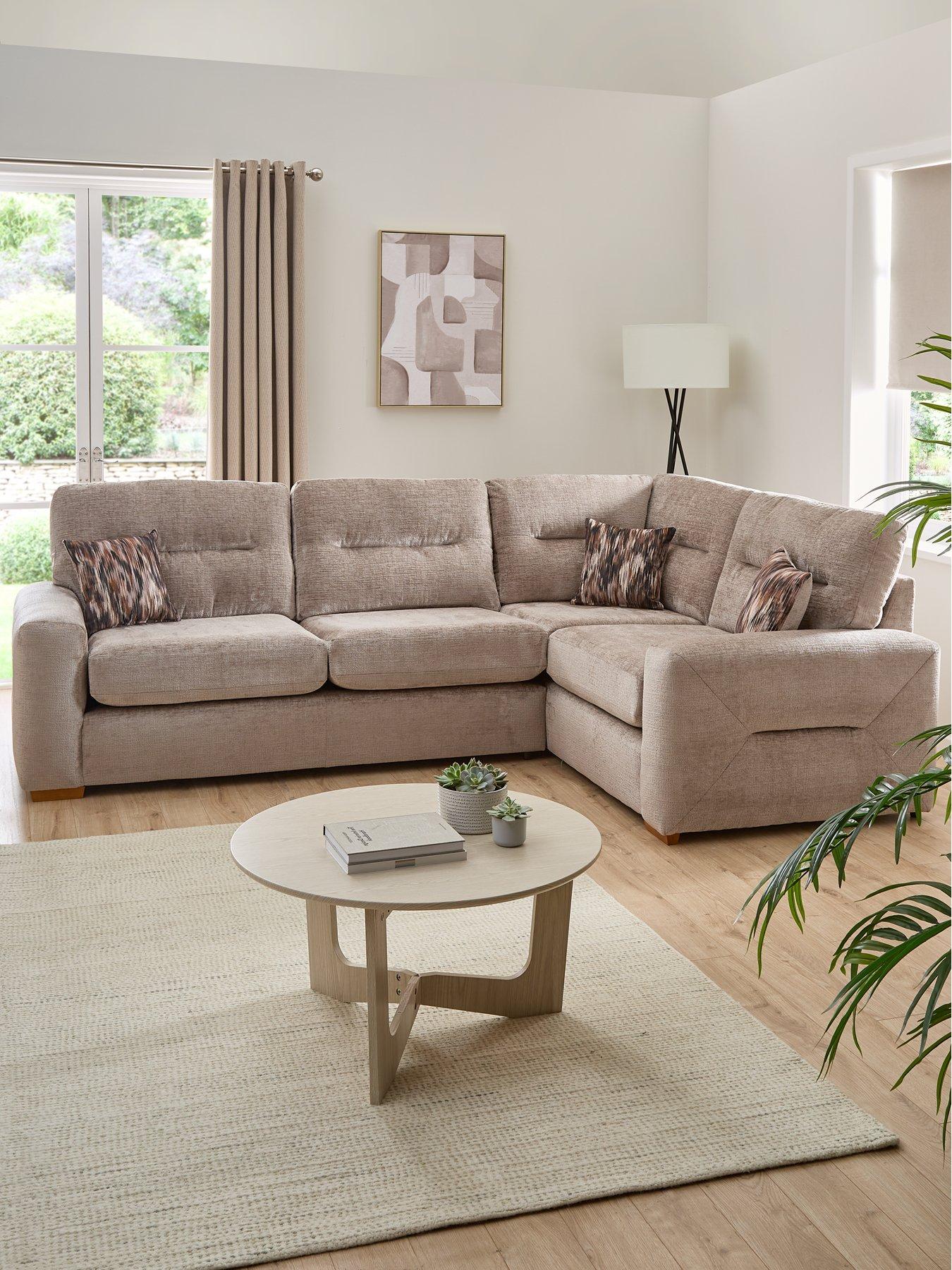 undefined Melrose Right Hand Fabric Corner Chaise Sofa