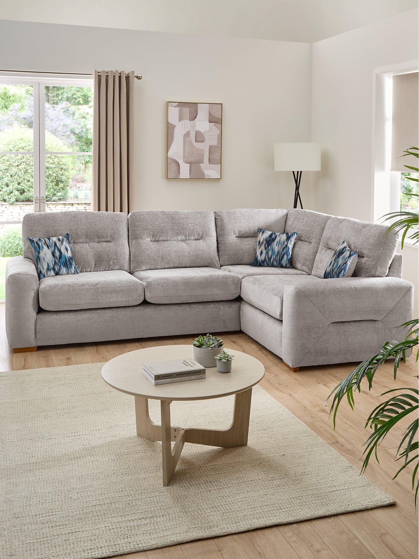 undefined Melrose Right Hand Fabric Corner Chaise Sofa