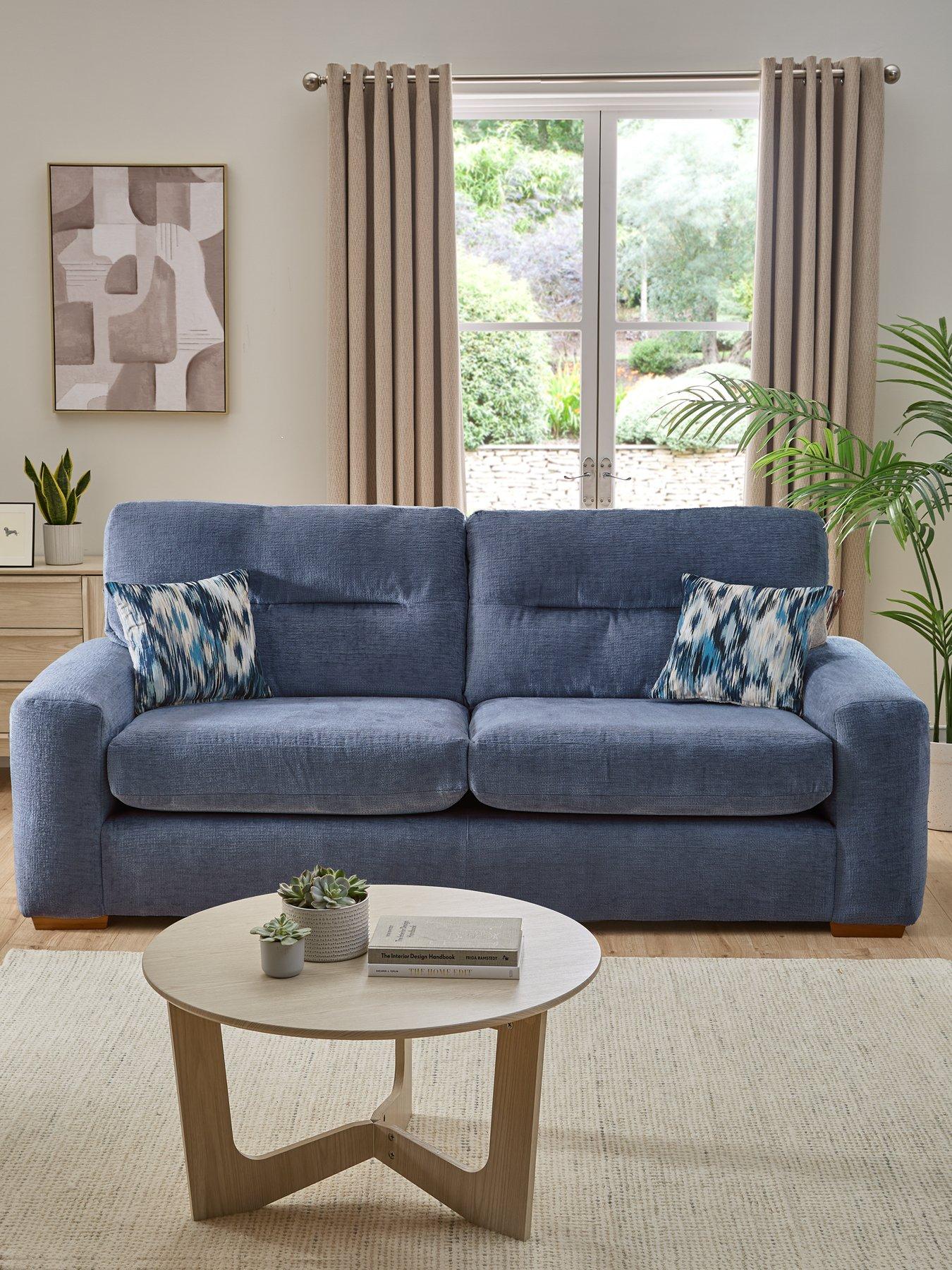 undefined Melrose Fabric 4 Seater Sofa