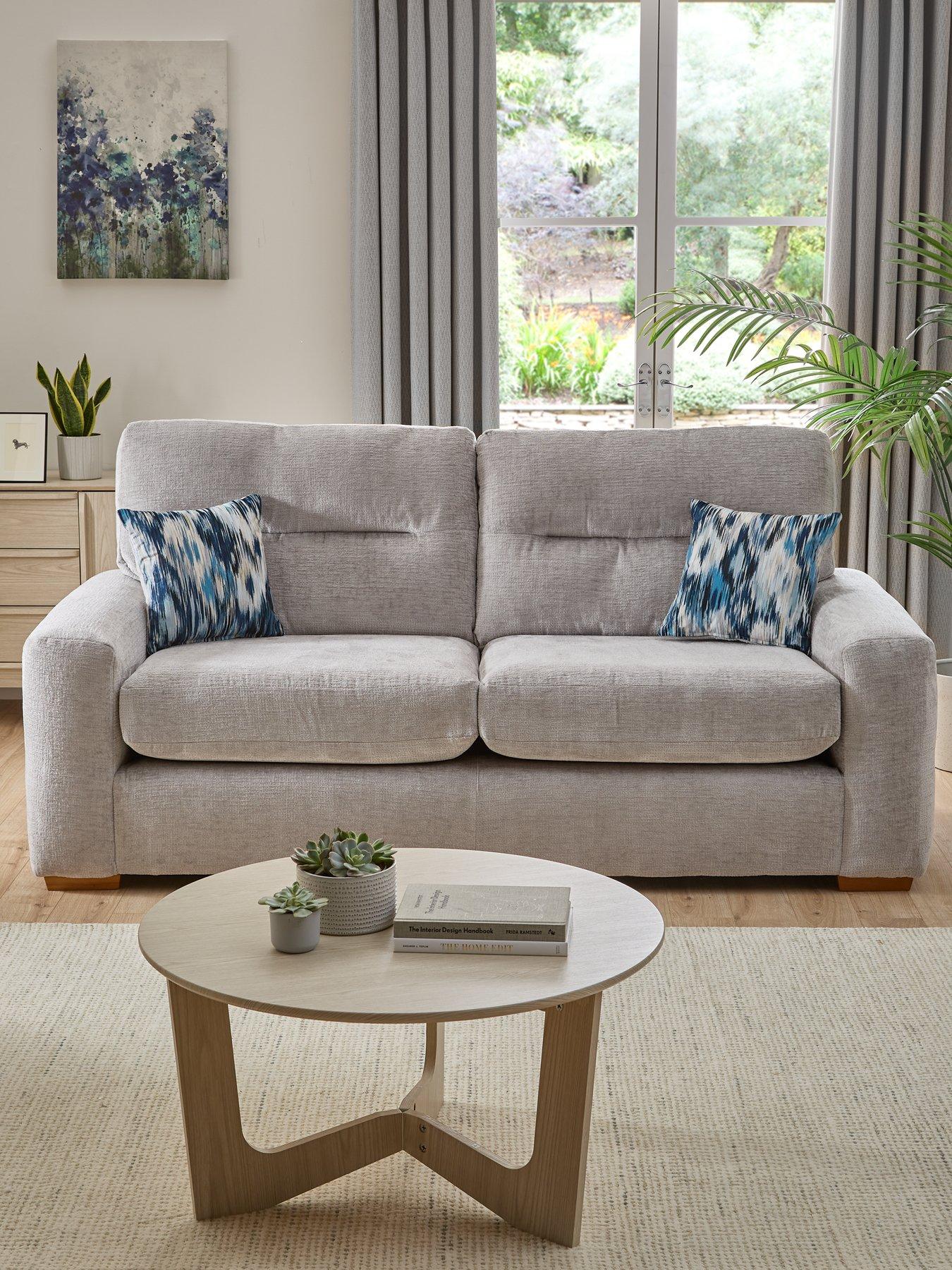 undefined Melrose Fabric 3 Seater Sofa