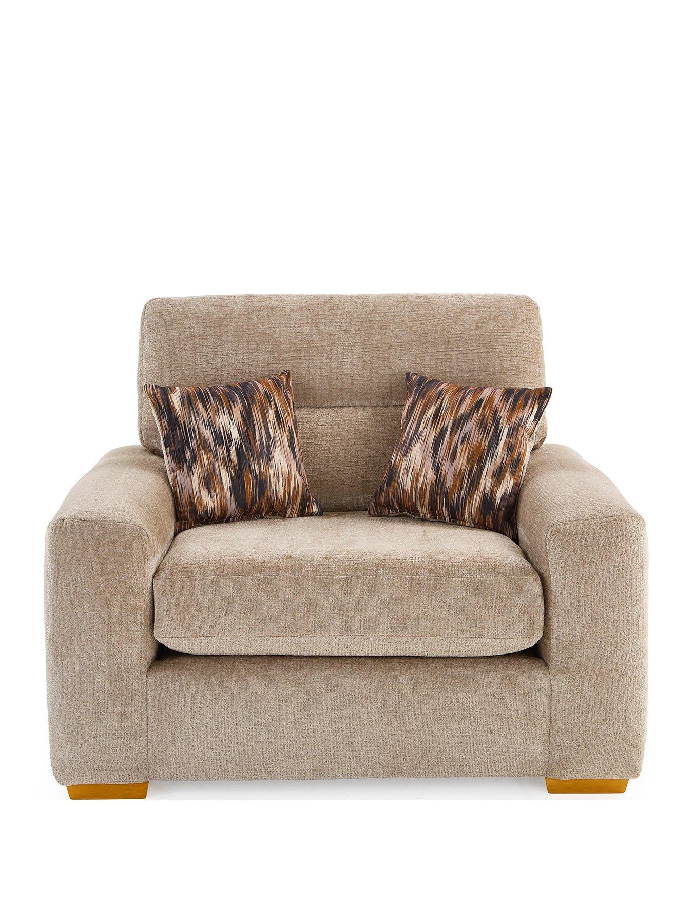 Image 2 of 7 of Very Home Melrose Fabric Snuggle&nbsp;Chair&nbsp;- Made in the UK