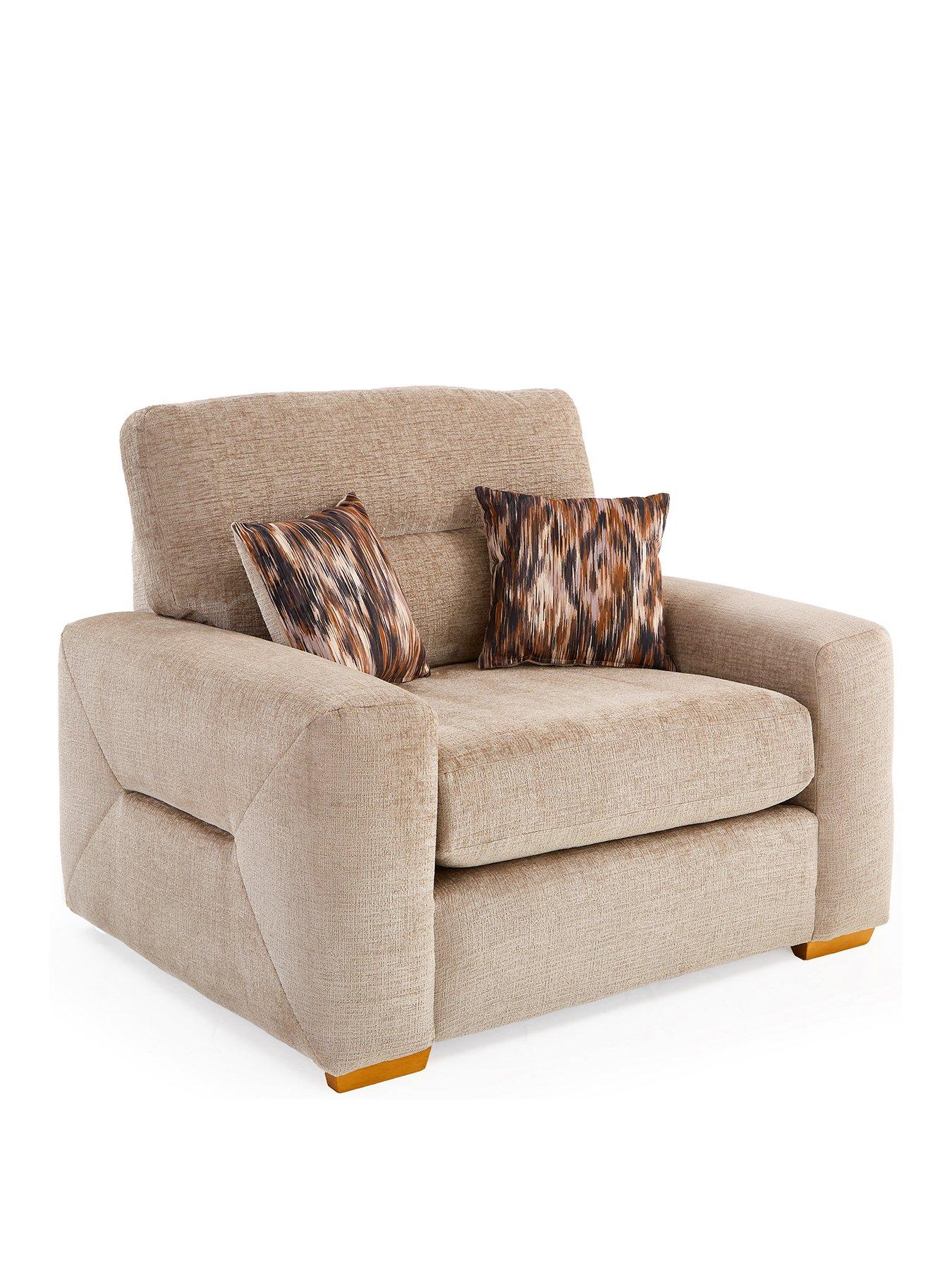 Image 3 of 7 of Very Home Melrose Fabric Snuggle&nbsp;Chair&nbsp;- Made in the UK