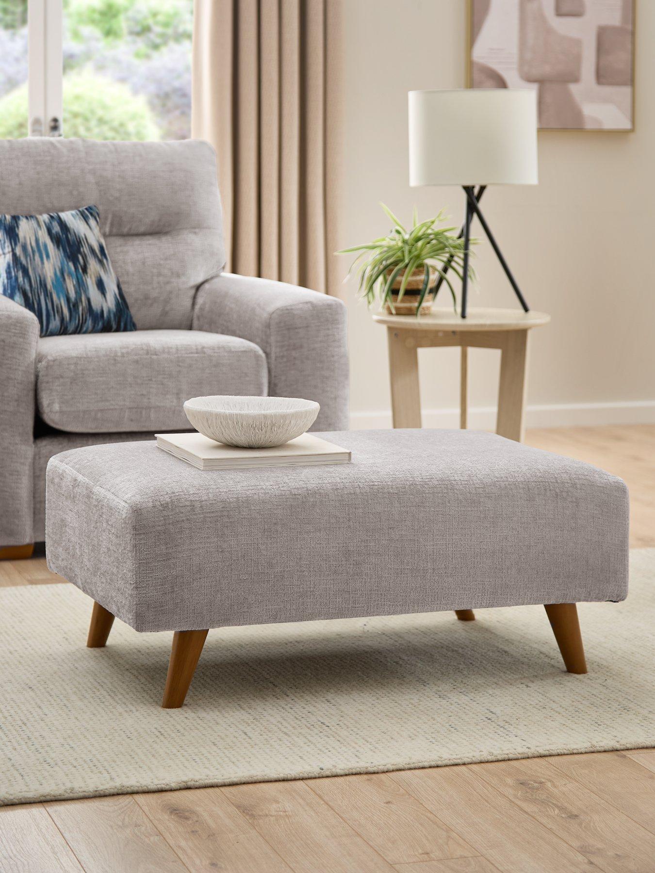 undefined Melrose Fabric Footstool