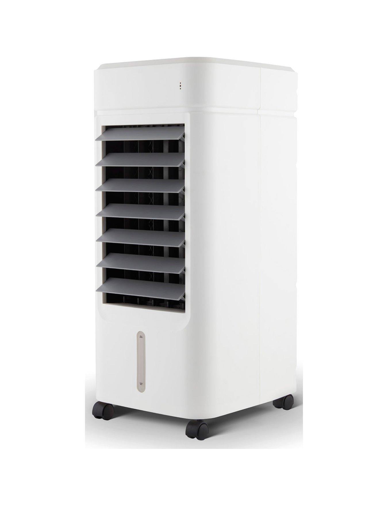 undefined T669004 4L Compact Air Cooler, 3 Modes, 3 Fan Settings, Automatic Swing, 15 Hour Timer, White