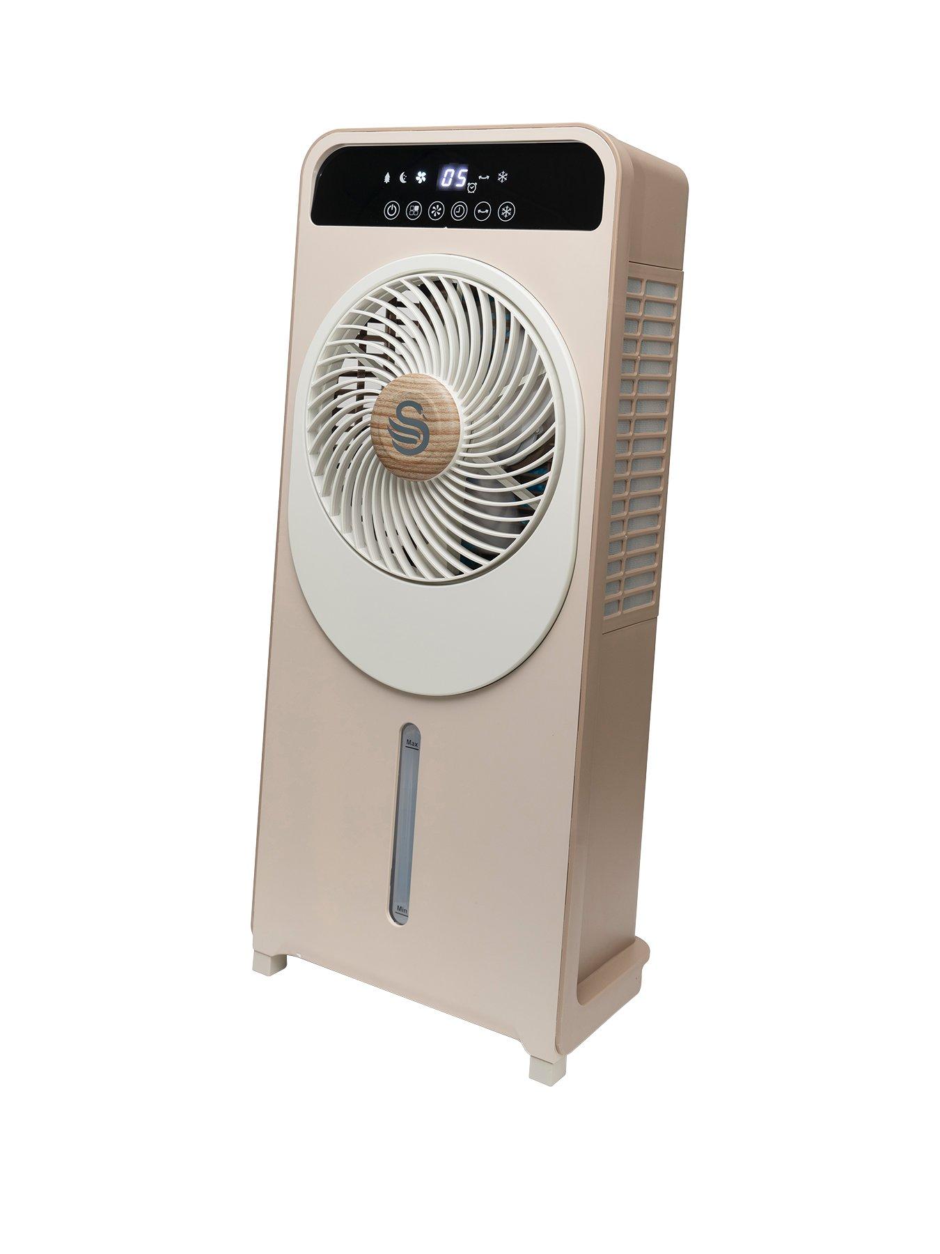 Product photograph of Swan Sac16800oat 2-in-1 Evaporative Air Cooler - Oat from very.co.uk