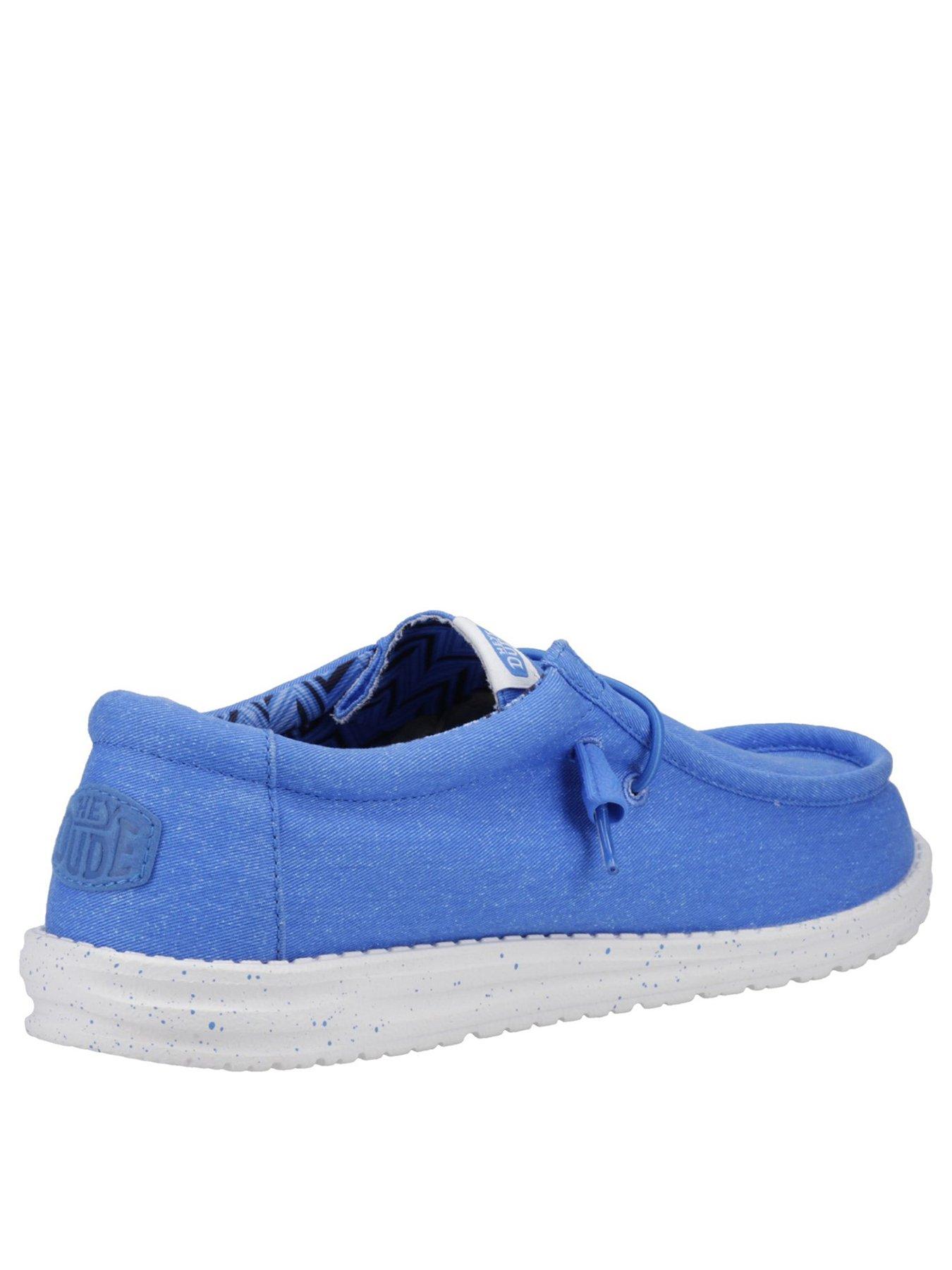 Wally Canvas Lace Up Shoe Blue