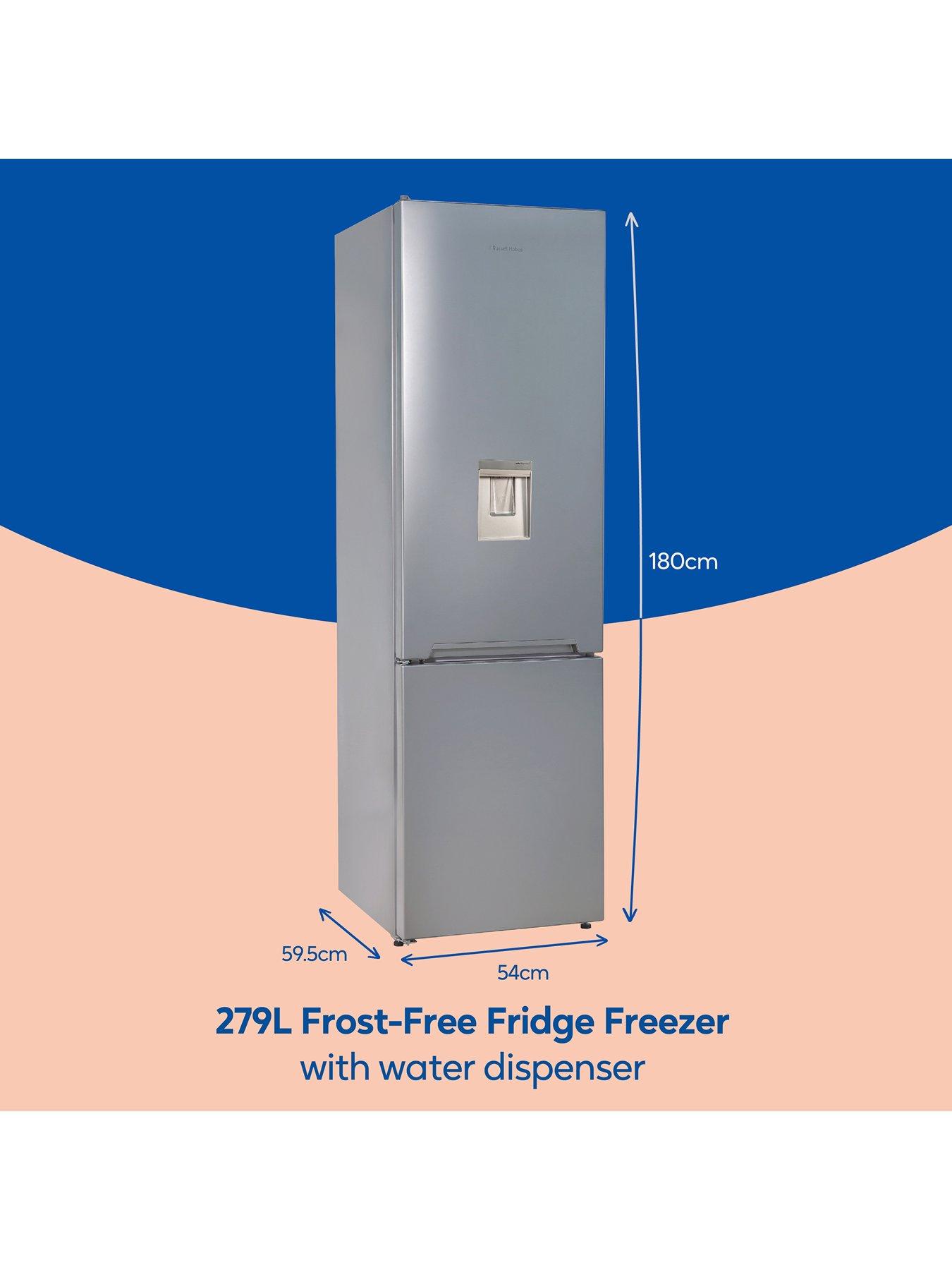 Image 3 of 7 of Russell Hobbs RH180FFFF551E1SWD 180X54CM Frost Free Fridge Freezer W/ Water Dispenser - Silver