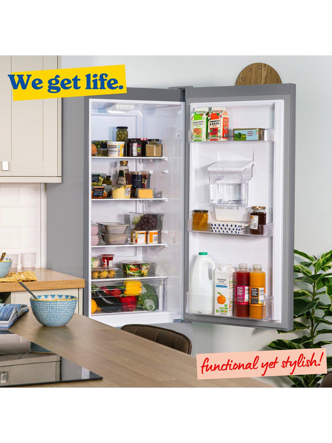 Image 7 of 7 of Russell Hobbs RH180FFFF551E1SWD 180X54CM Frost Free Fridge Freezer W/ Water Dispenser - Silver