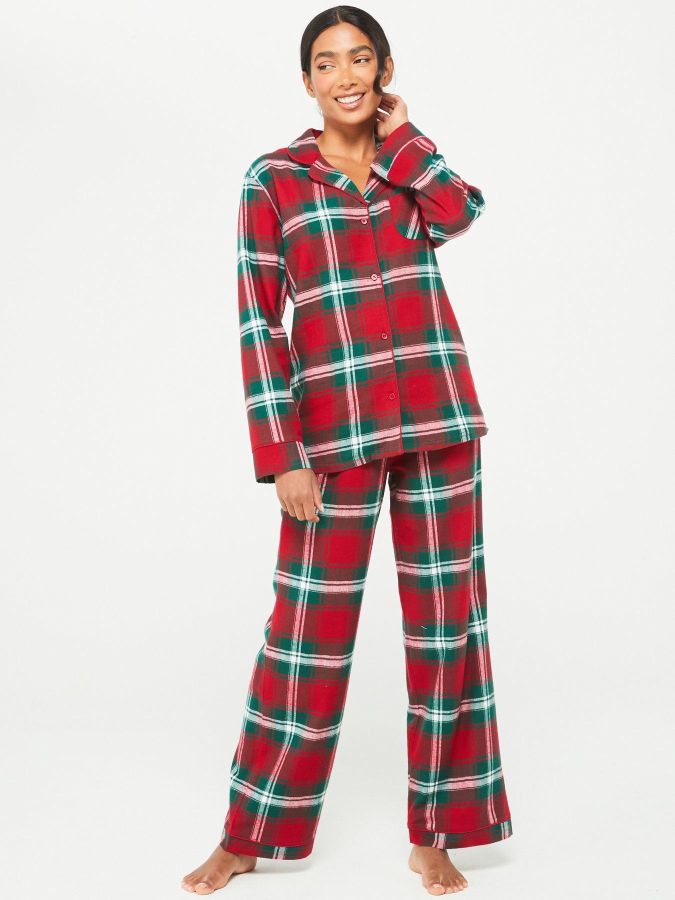 Christmas Pjs Red Check Pjs Womens V By Very Womens Family