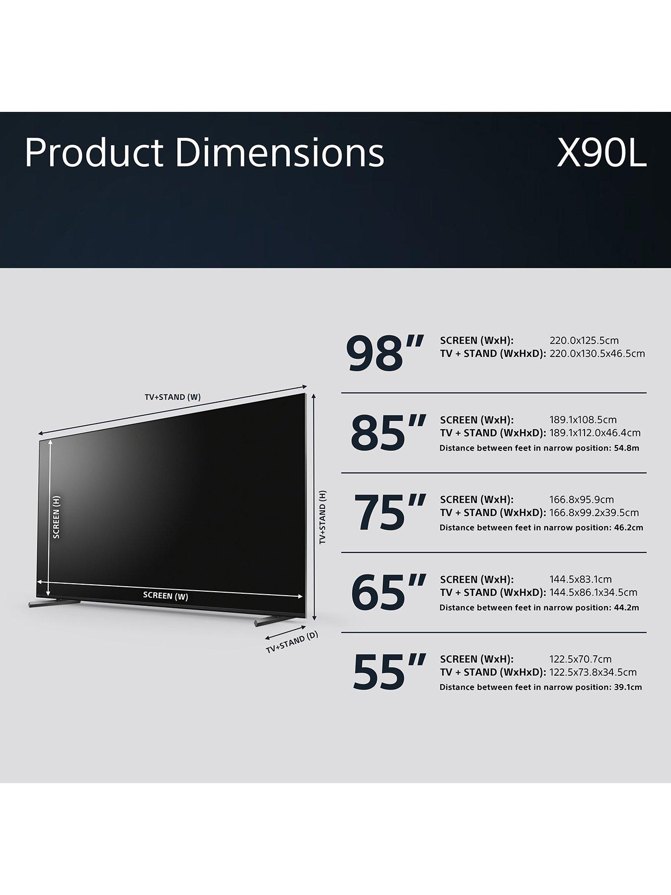Image 6 of 6 of Sony XR65X90LU, 65-inch, BRAVIA X90L, Full Array LED, 4K HDR, Google TV