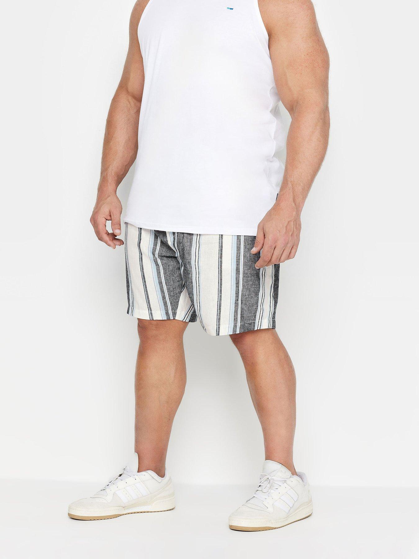 BadRhino Bad Rhino Premium Linen Stripe Shorts | Very.co.uk