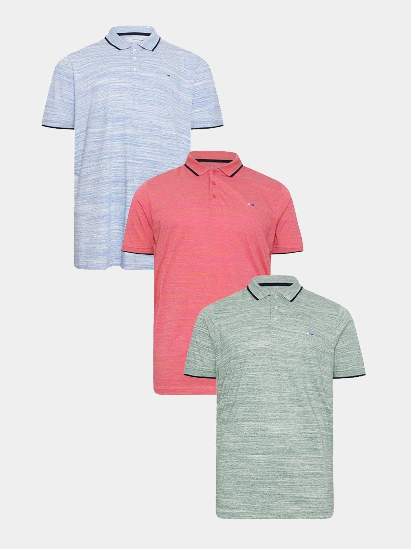Image 1 of 2 of BadRhino Bad Rhino Injected Slub Polo Shirt 3pk - Multi