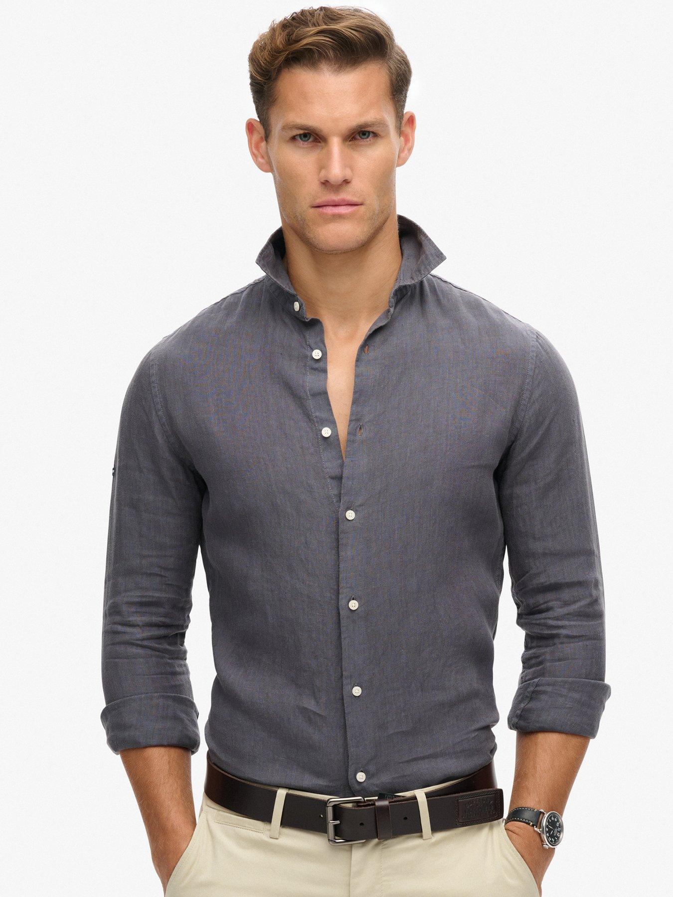 Plain shirt man best sale