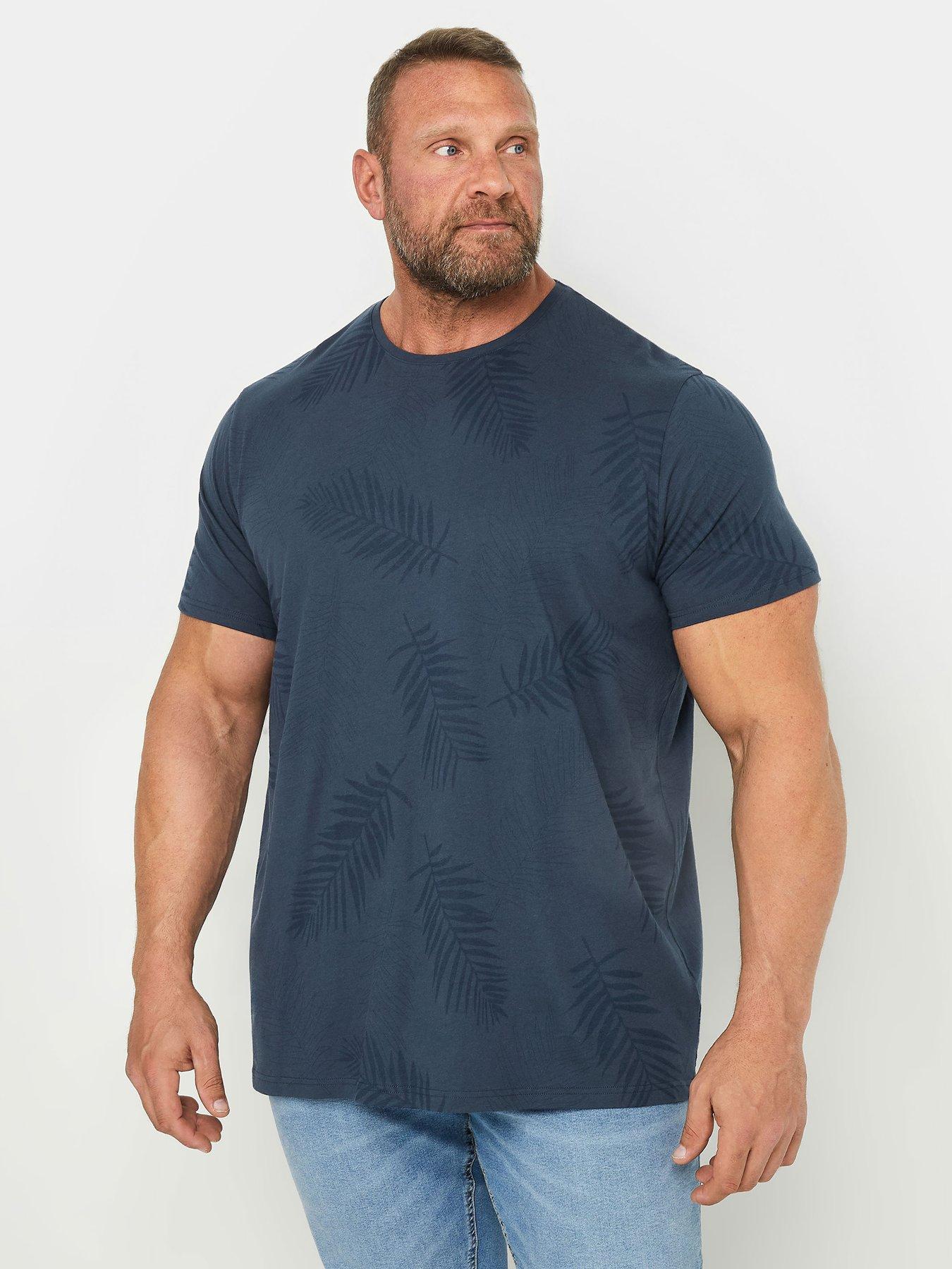 undefined Bad Rhino Aop Leaf Print Short Sleeve T-shirt