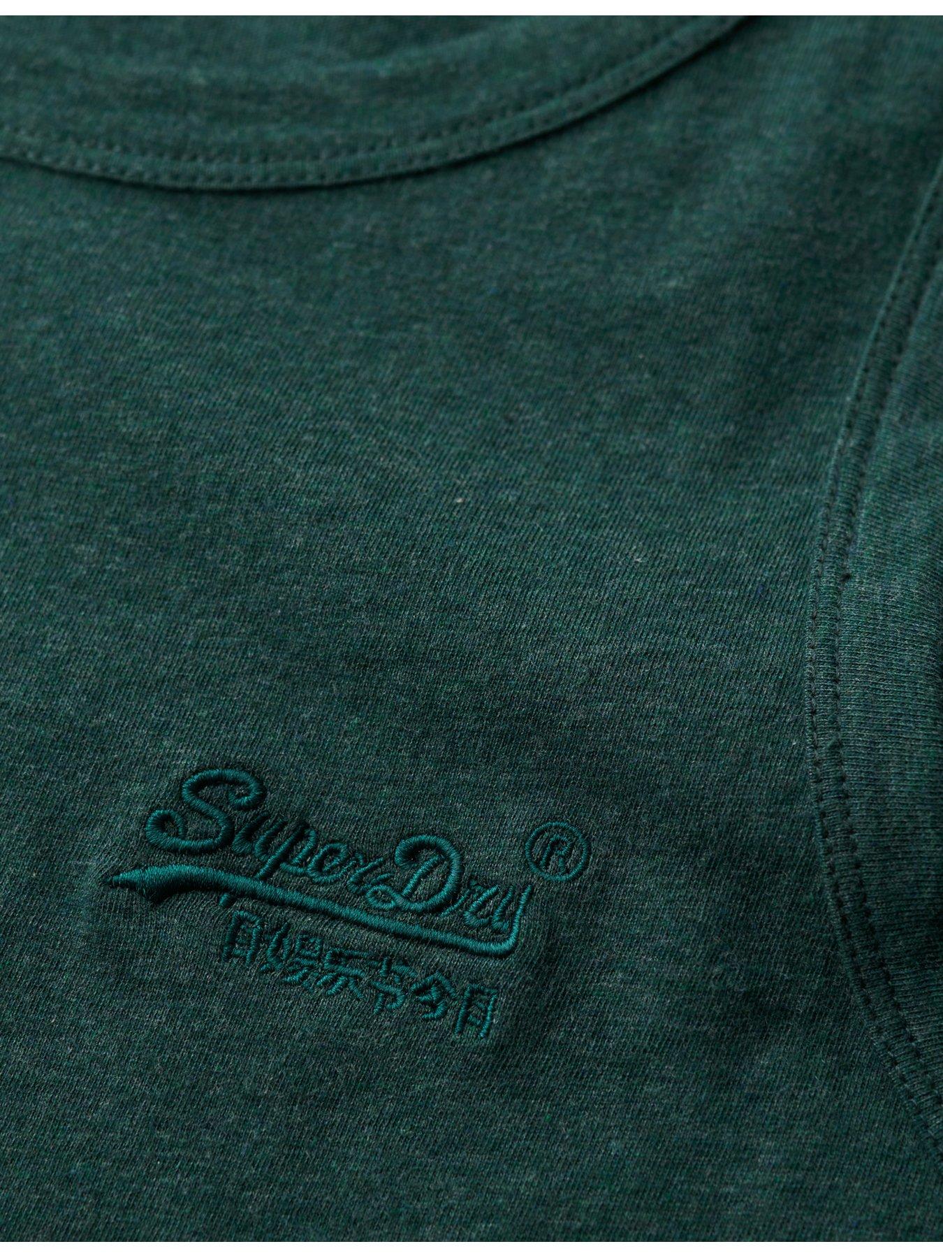 Superdry Essential Logo Vest - Dark Green | Very.co.uk