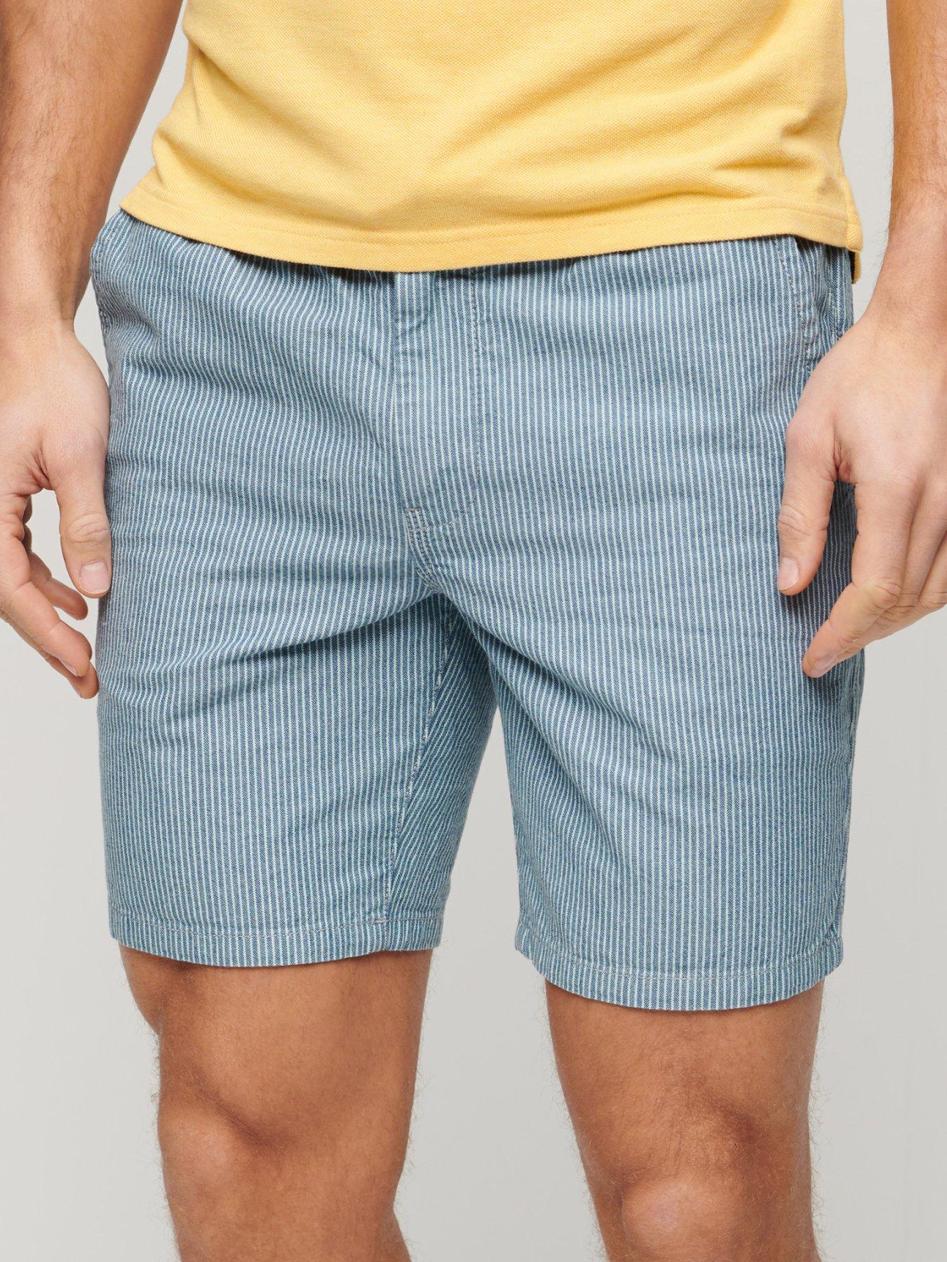 Mens striped chino shorts store