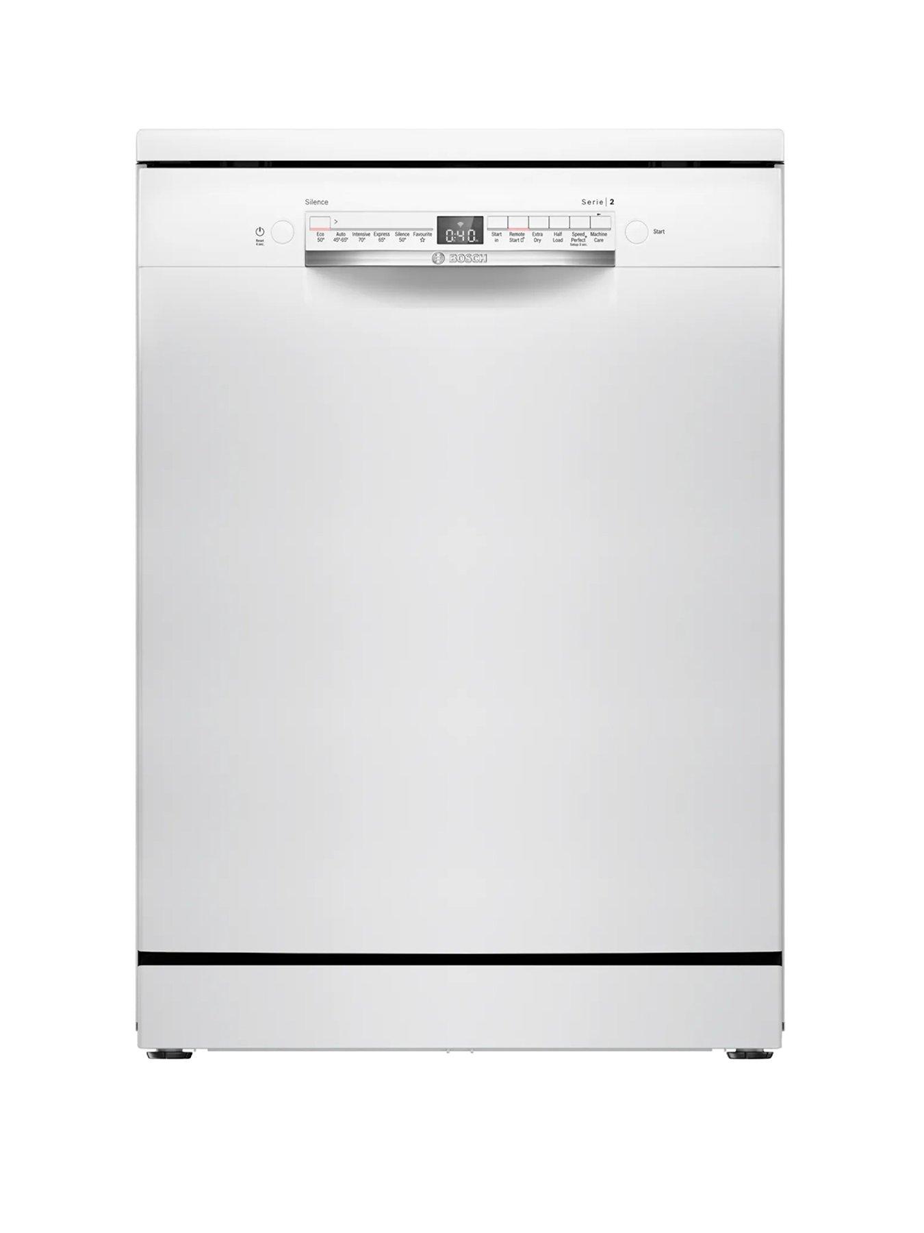undefined Series 2 SMS2HVW67G Fullsize, 14-Place Setting Freestanding Dishwasher - 6 programmes, Vario baskets, Vario Drawer, 5 options, 46dB, 9L - White