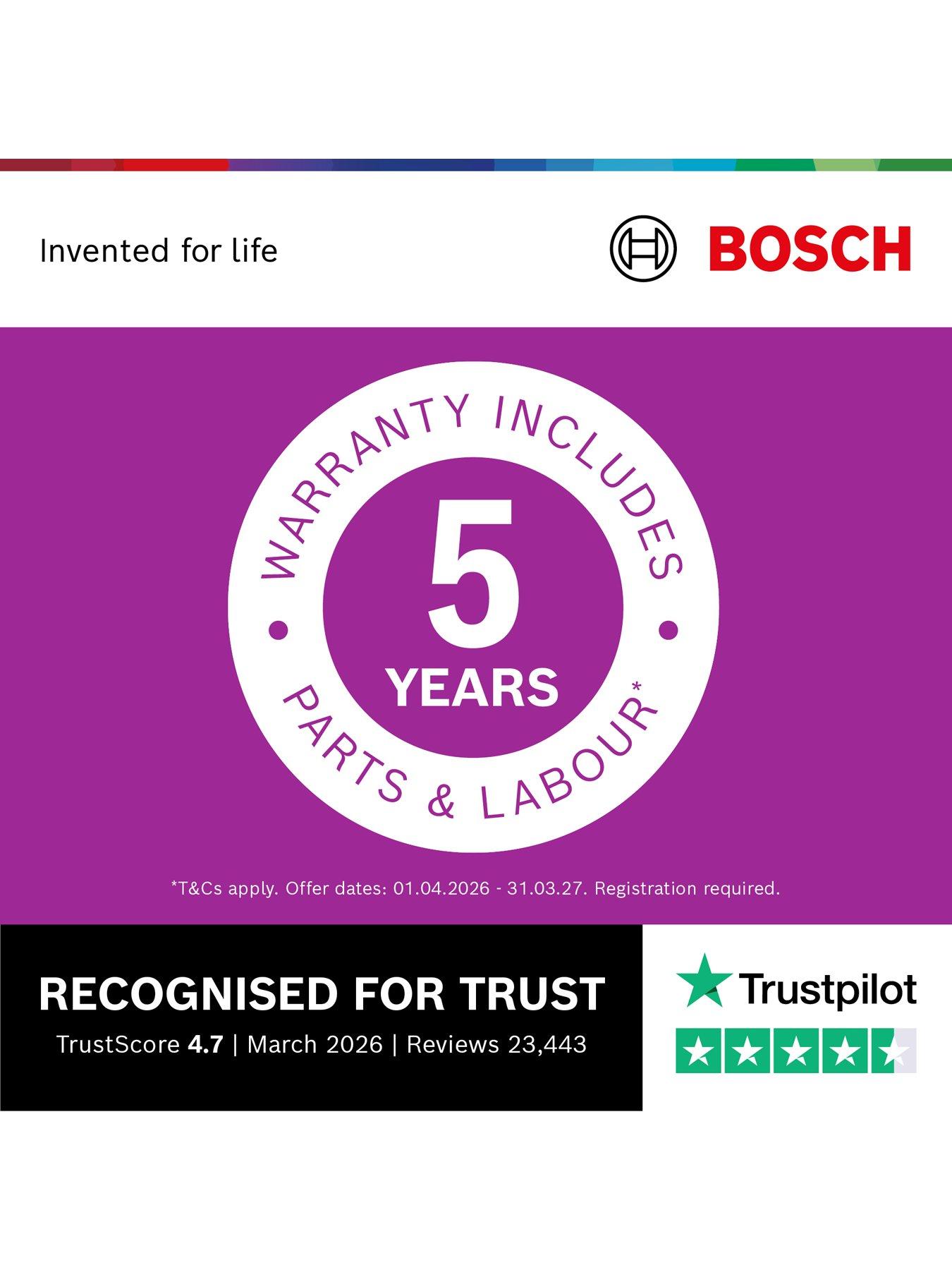 Image 3 of 8 of Bosch Series 2 SMS2HVI67G Full Size, 14-Place Setting Dishwasher with Extra Dry - Silver - D Rated
