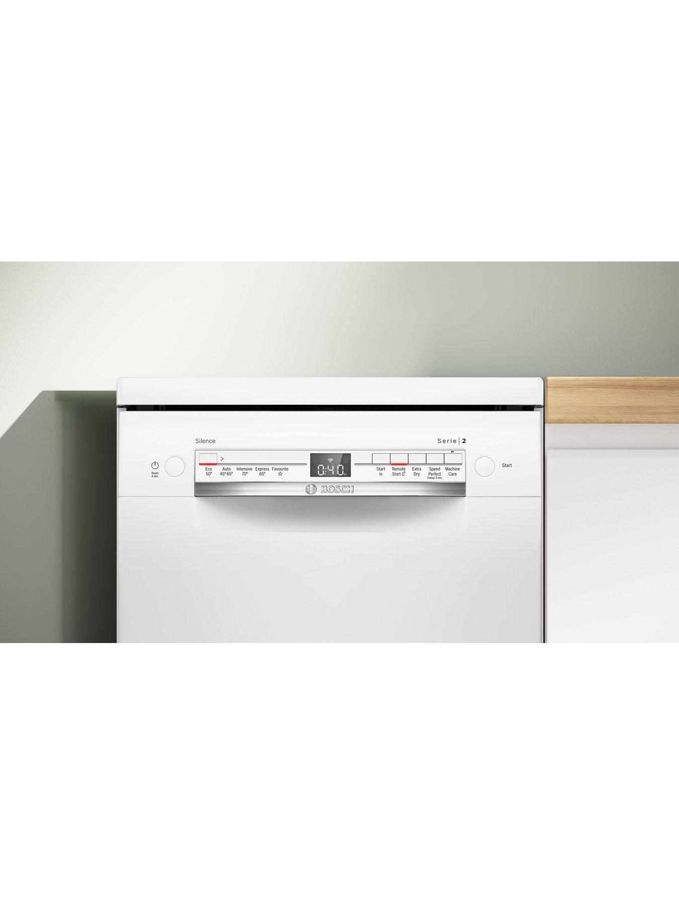 Image 3 of 7 of Bosch Series 2 SPS2IKW01G Slimline, 9-Place Settings Dishwasher with SpeedPerfect - White - F Rated
