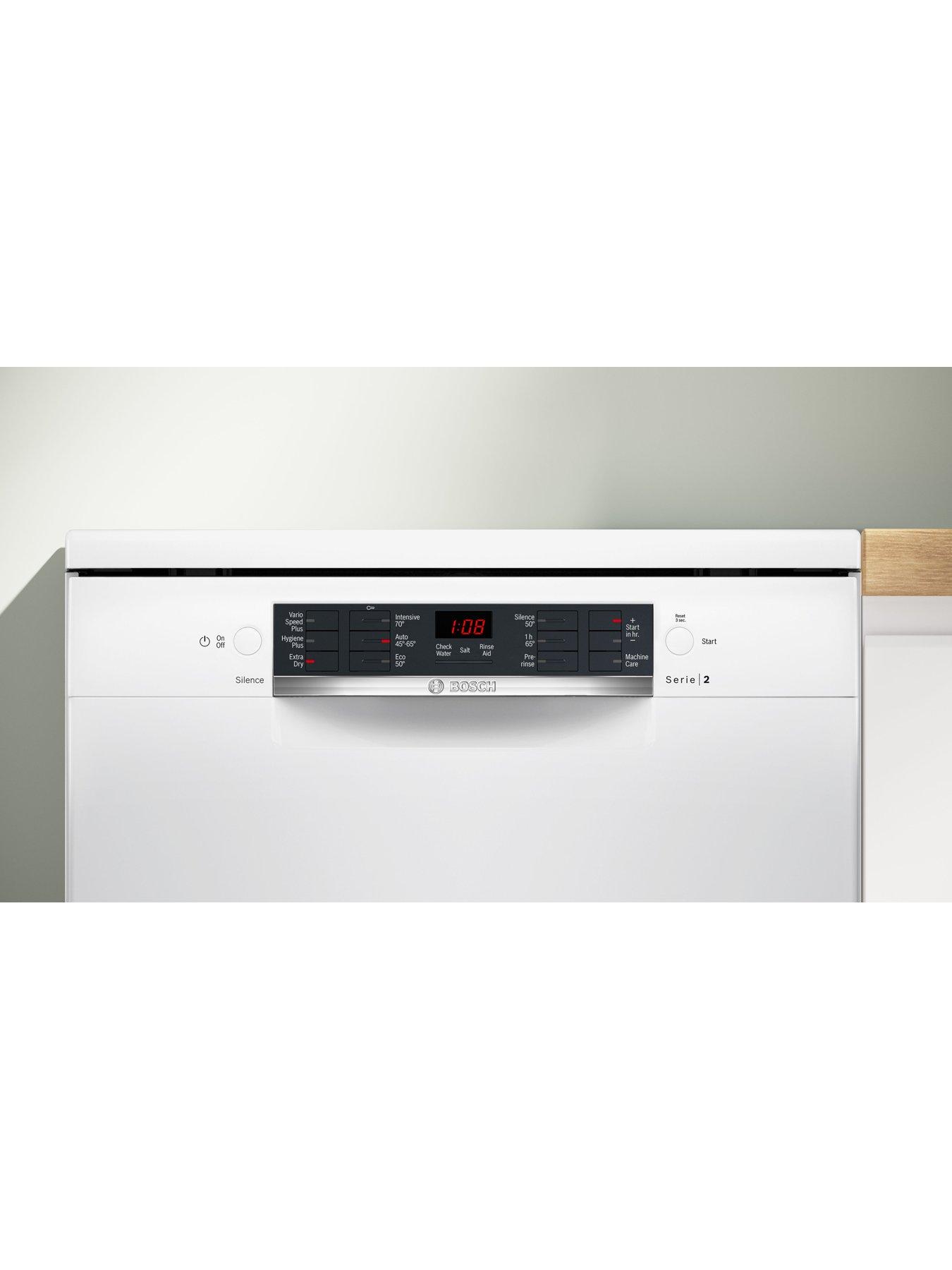 Image 4 of 7 of Bosch Series 2 SMS26AW08G FullSize&nbsp;12-Place Settings Freestanding Dishwasher - 5 programmes, Vario baskets, 2 options, 46dB, 9.5L - White