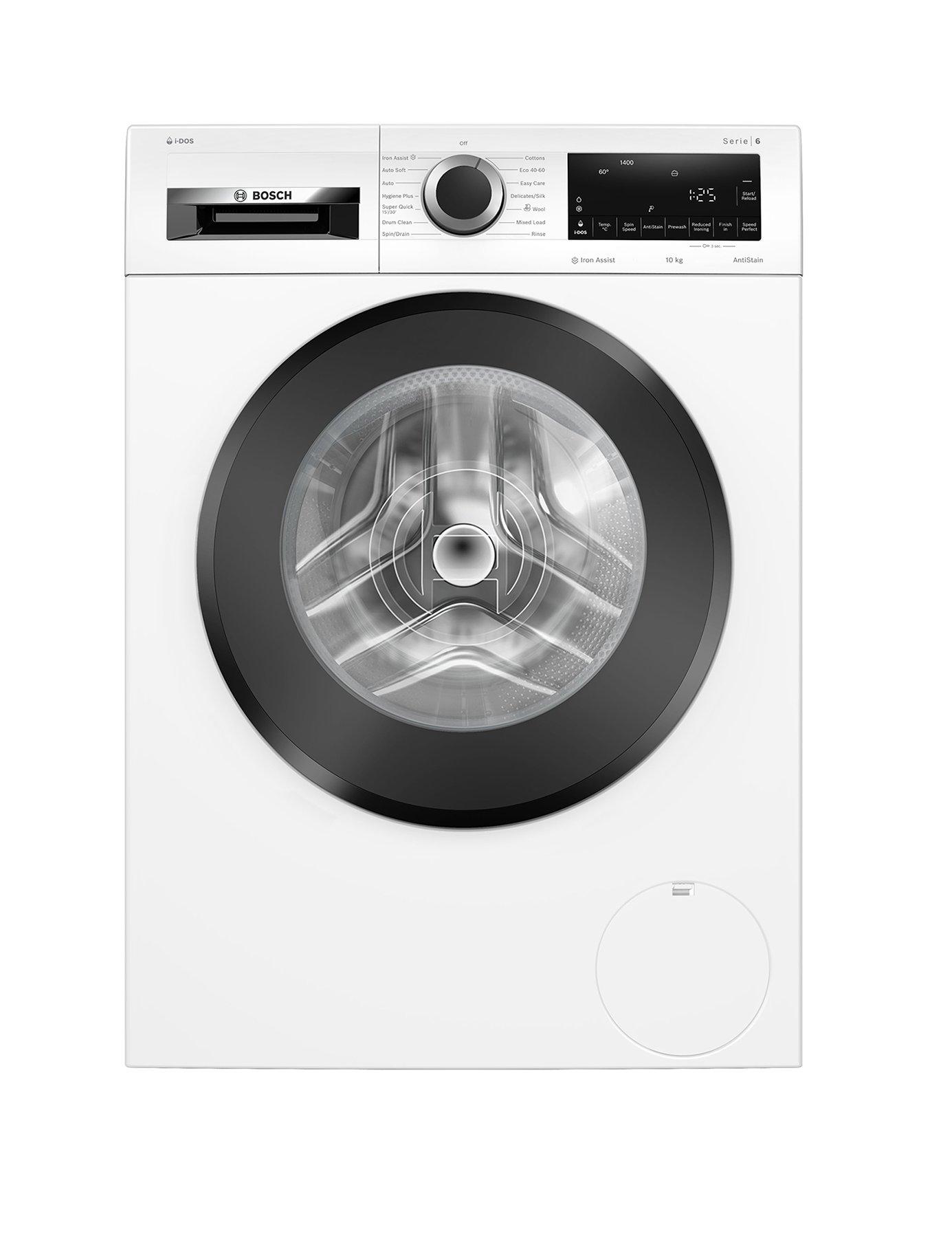 Bosch Series 6 Wgg254F0Gb 10Kg Load, 1400Rpm Spin Freestanding Washing Machine - I-Dos, Iron Assist, Anti Stain, Active Water Plus, Eco Silence Drive - White