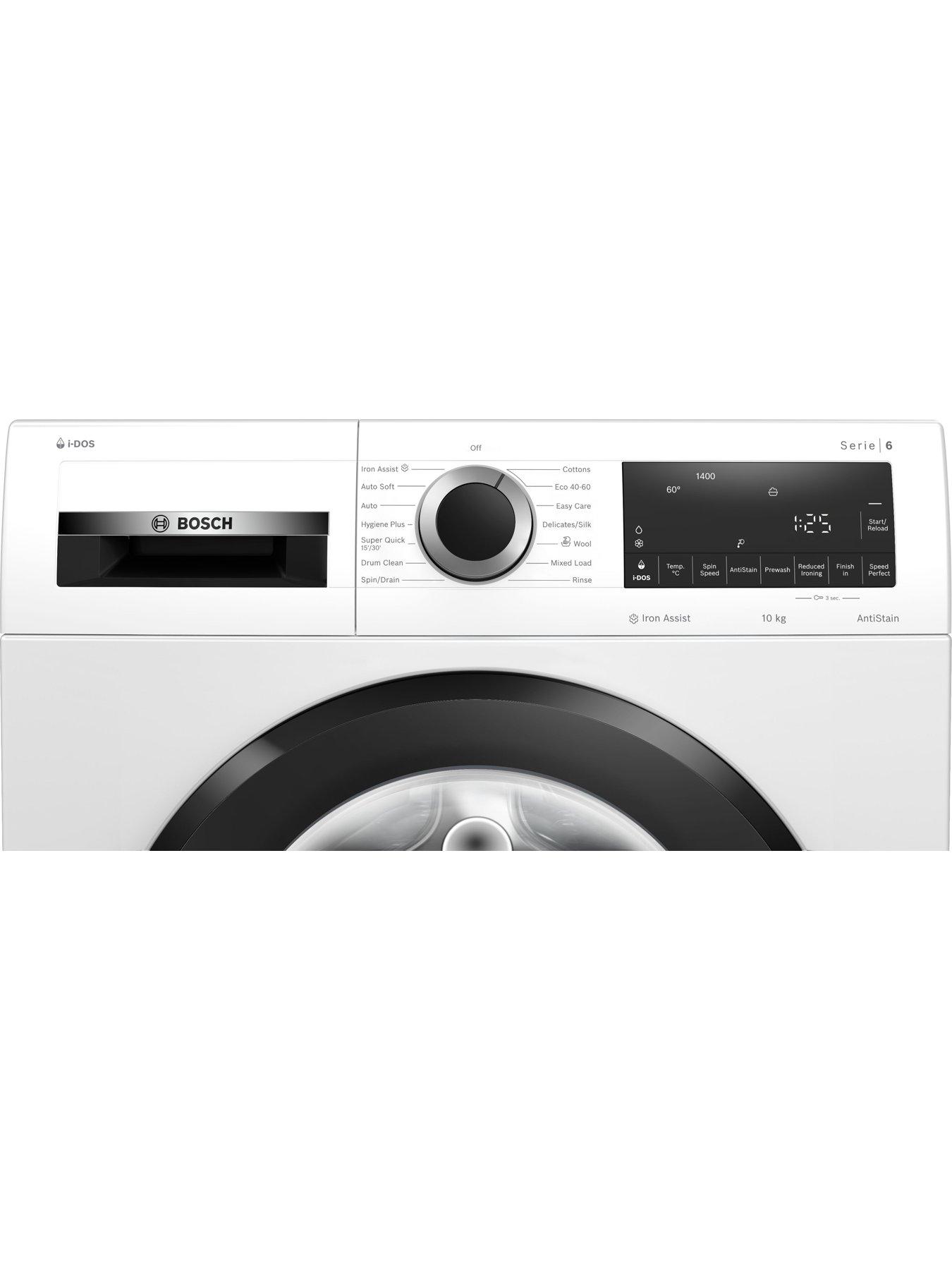 Image 3 of 7 of Bosch Series 6 WGG254F0GB 10kg Load, 1400rpm Spin&nbsp;Freestanding Washing Machine - i-DOS, Iron Assist, Anti Stain, Active Water Plus, Eco Silence Drive - White