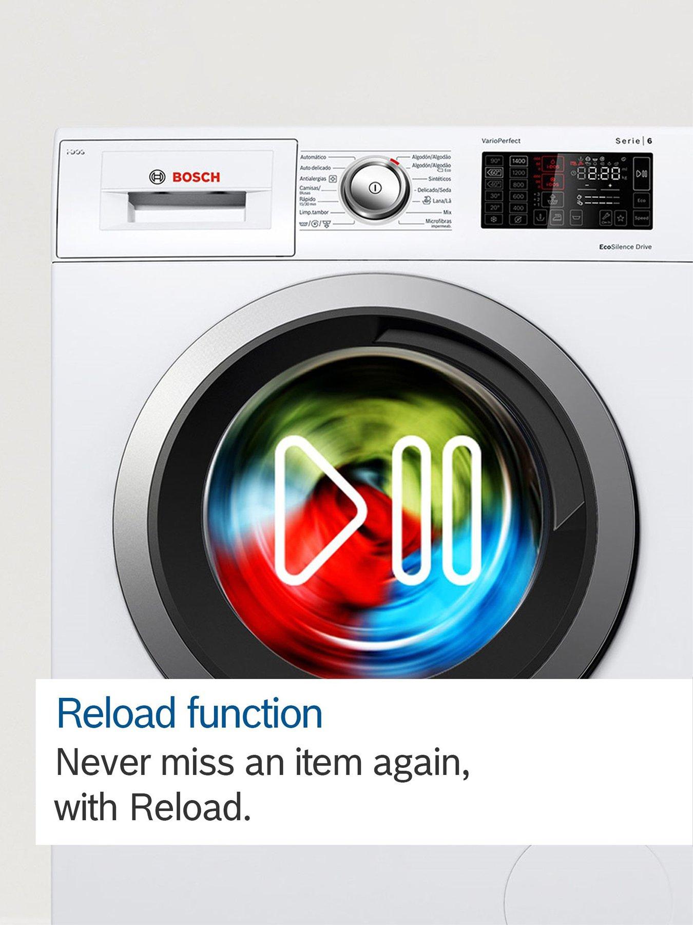 Image 6 of 7 of Bosch Series 6 WGG254F0GB 10kg Load, 1400rpm Spin&nbsp;Freestanding Washing Machine - i-DOS, Iron Assist, Anti Stain, Active Water Plus, Eco Silence Drive - White