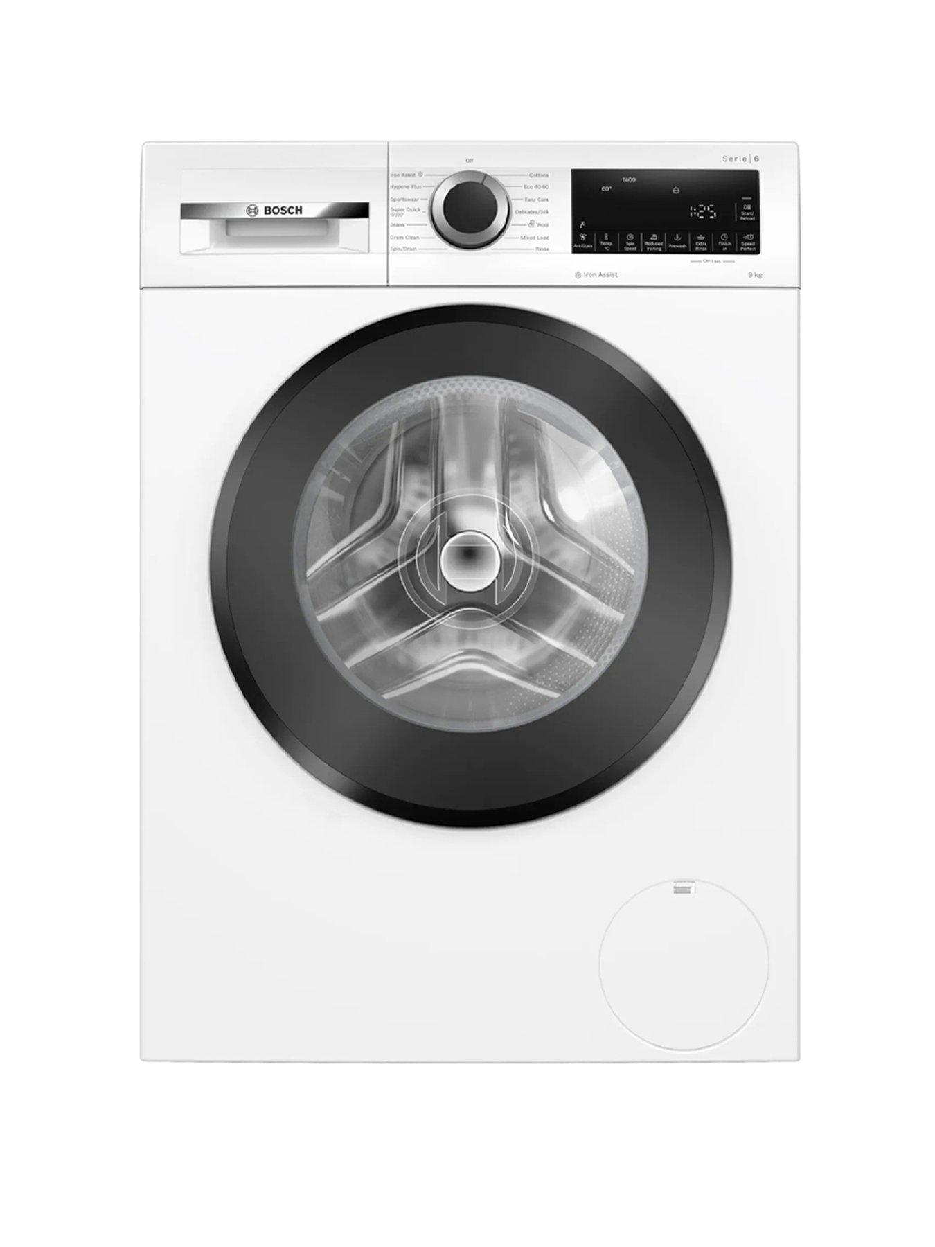 undefined Series 6 WGG24400GB 9kg Load, 1400rpm Spin Freestanding Washing Machine - Iron Assist, Anti Stain, Active Water Plus, Eco Silence Drive - White