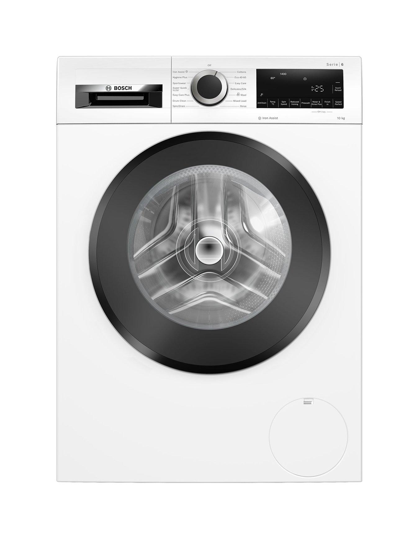 Bosch Series 6 Wgg254Z0Gb 10Kg Load, 1400Rpm Spin Freestanding Washing Machine - Iron Assist, Anti Stain, Active Water Plus, Eco Silence Drive - White