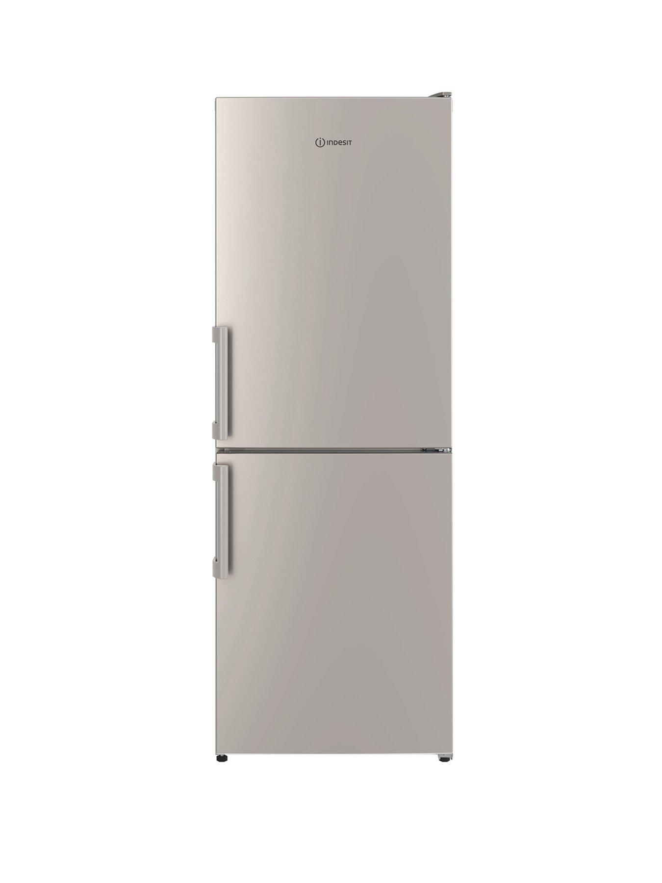 Product photograph of Indesit Ib55532s 54cm Wide Low Frost Fridge Freezer - Silver from very.co.uk