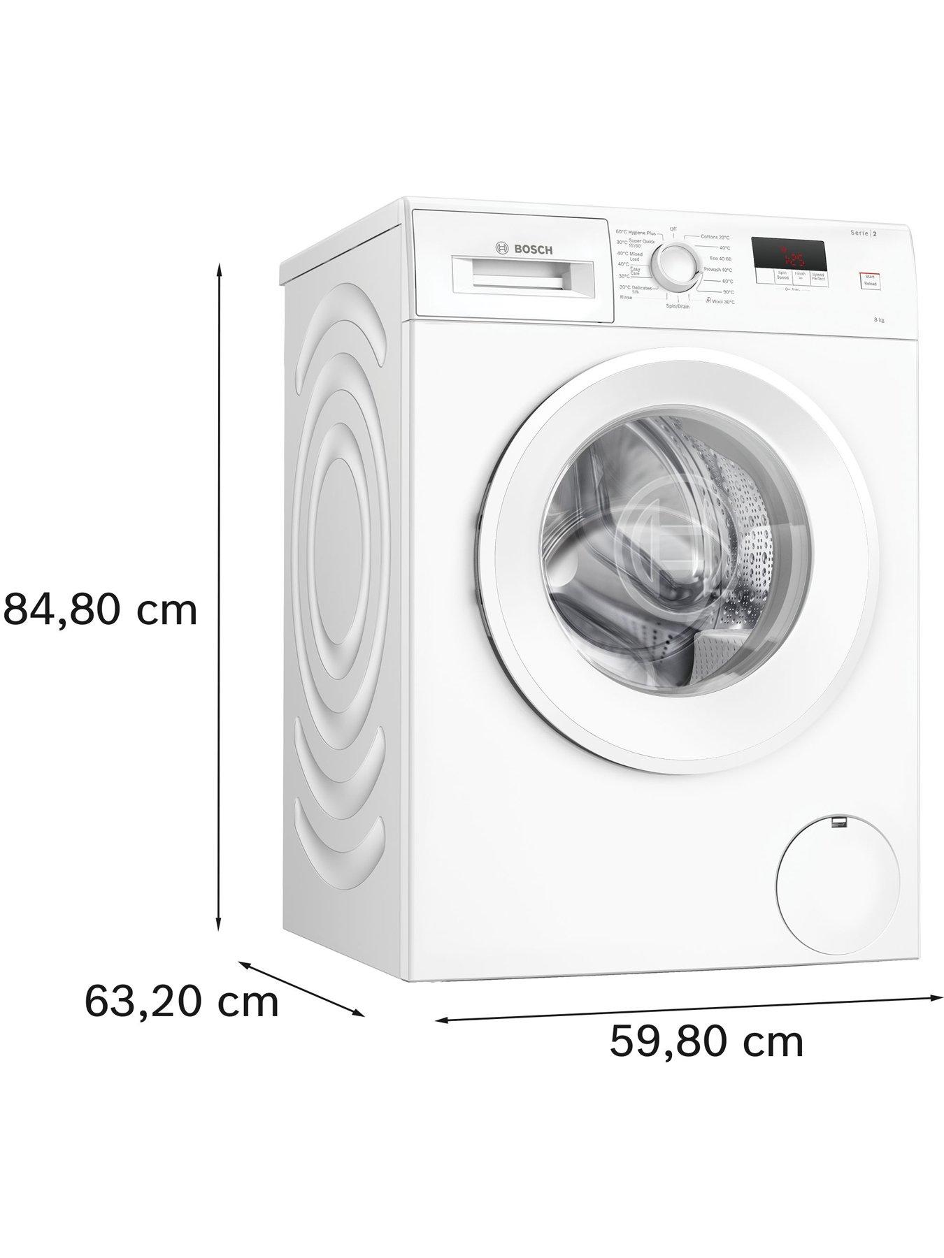 Image 6 of 7 of Bosch Series 2 WGE03408GB 8kg Load, 1400rpm Spin SpeedPerfect Washing Machine - White - A Rated