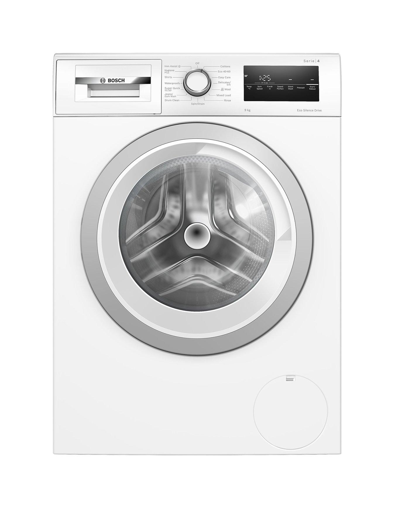 Bosch Series 4 Wan28259Gb 9Kg Load 1400Rpm Spin Freestanding Washing Machine - Iron Assist Speedperfect Eco Silence Drive Led Display - White